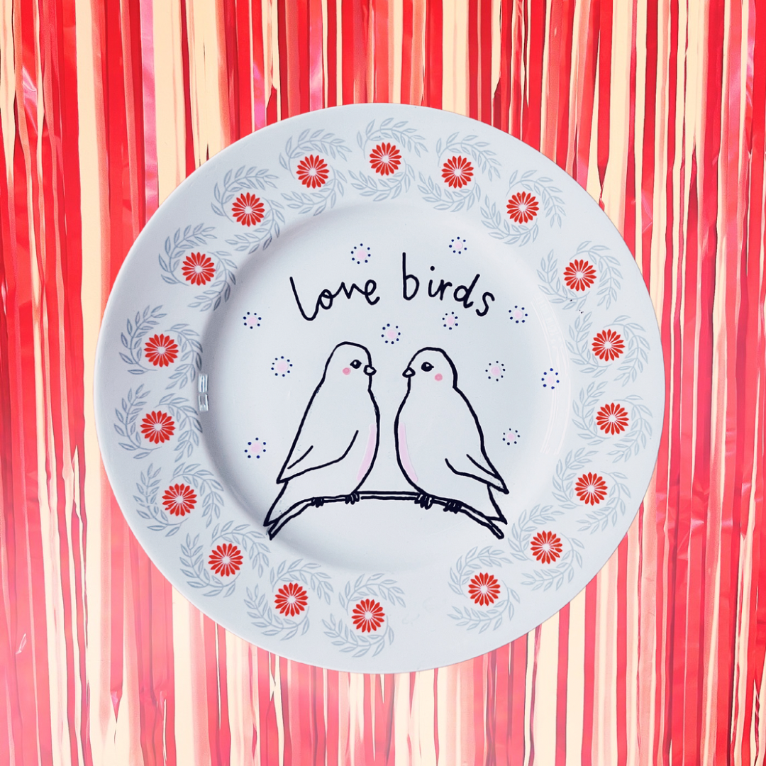 Love Birds Decorative Plate