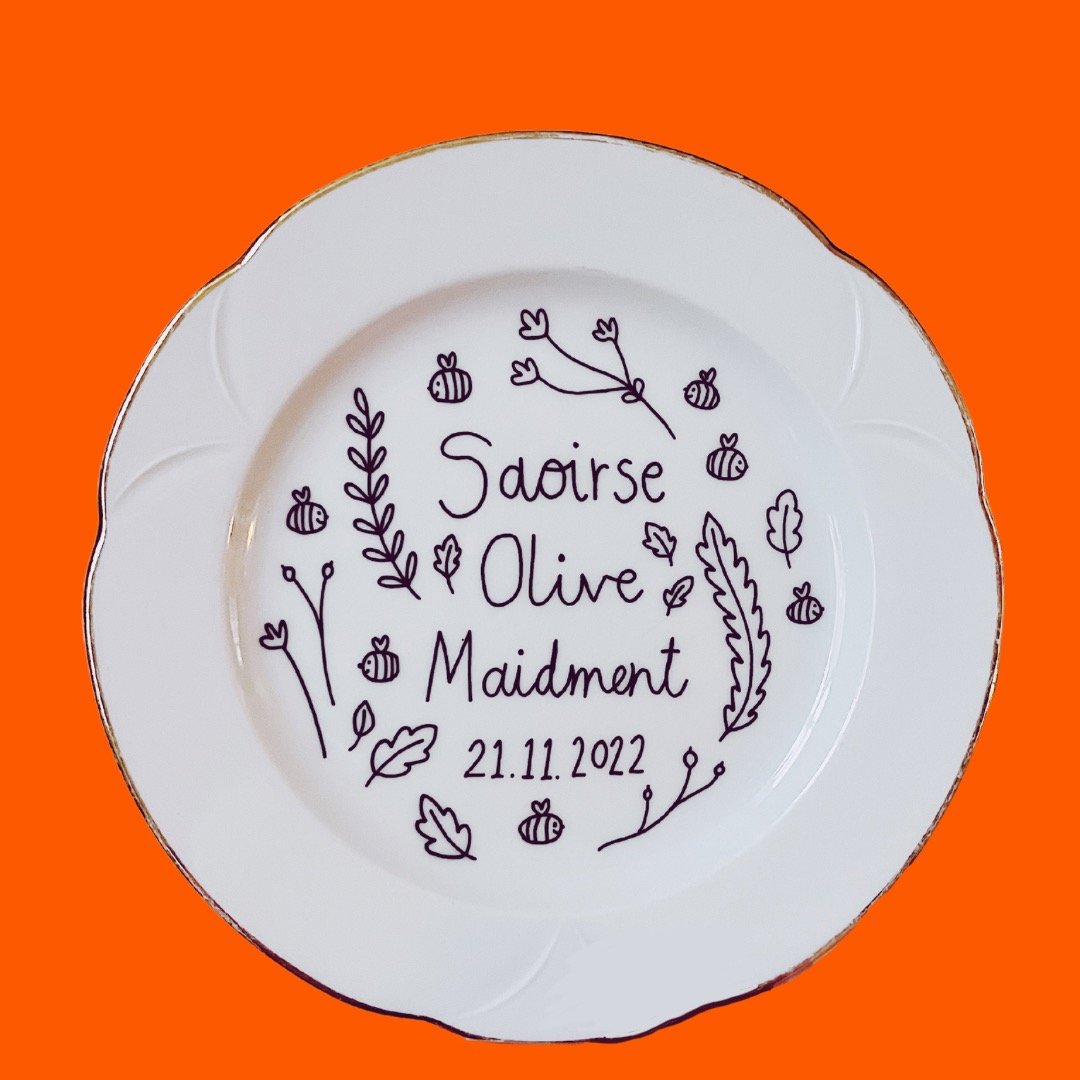 Floral/Botanical Plate