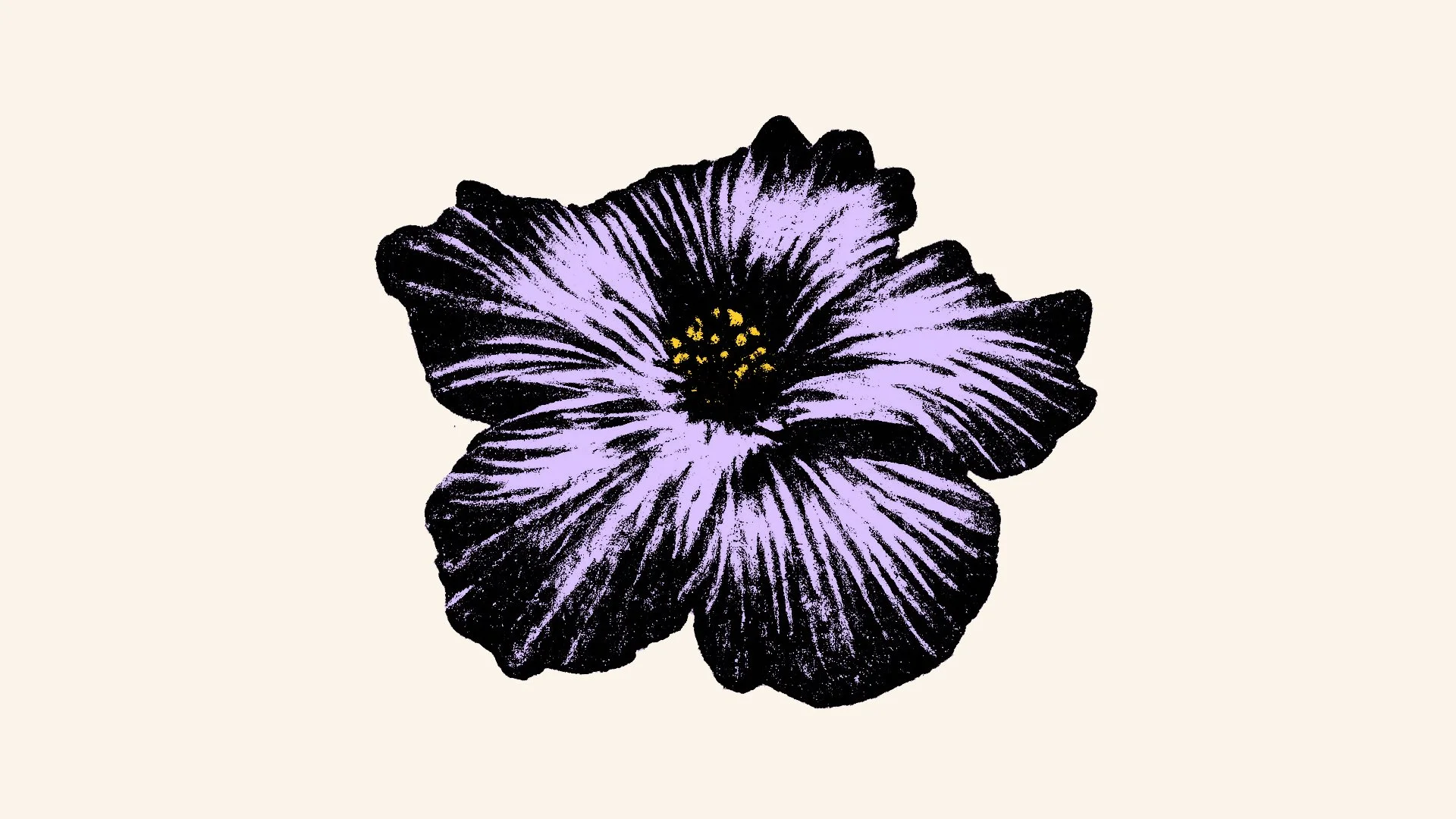 Abstract black-and-white illustration of a flower representing gender-affirming care, community-centered healthcare, and evidence-based medical support at Lyon-Martin