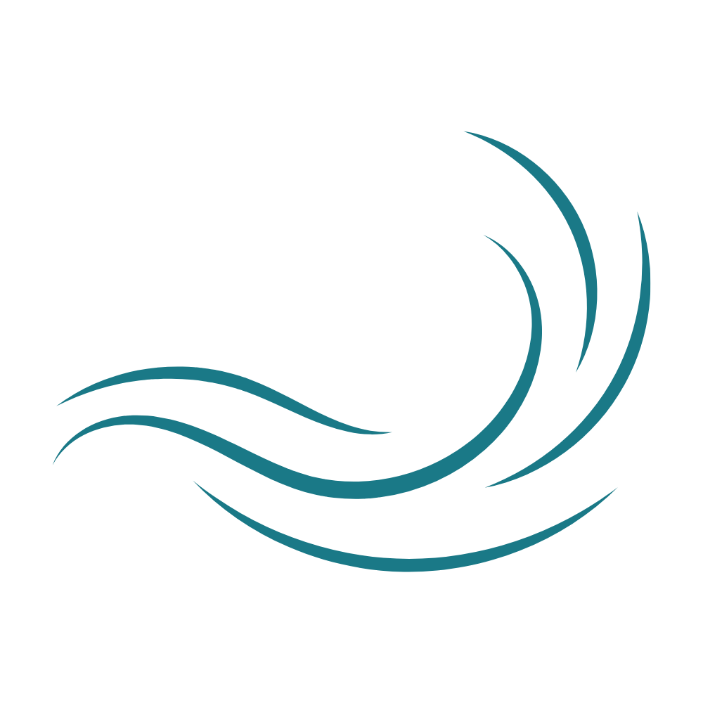 Wind icon representing stress relief breathwork offered by Yoga To Support You..