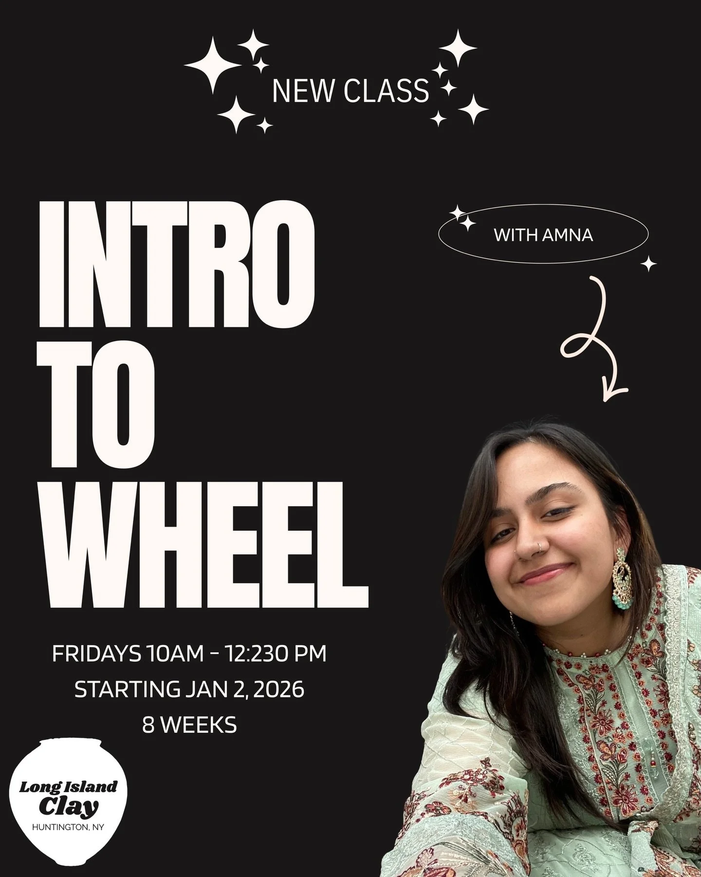 Most classes are filling up but to make more room we are opening up a Friday morning class for Throwing 1 with Amna @artbibi5 !!!
The class is wide open and ready for new students! Email us at hello@longislandclay.com to register! 

#huntingtonNY #ar