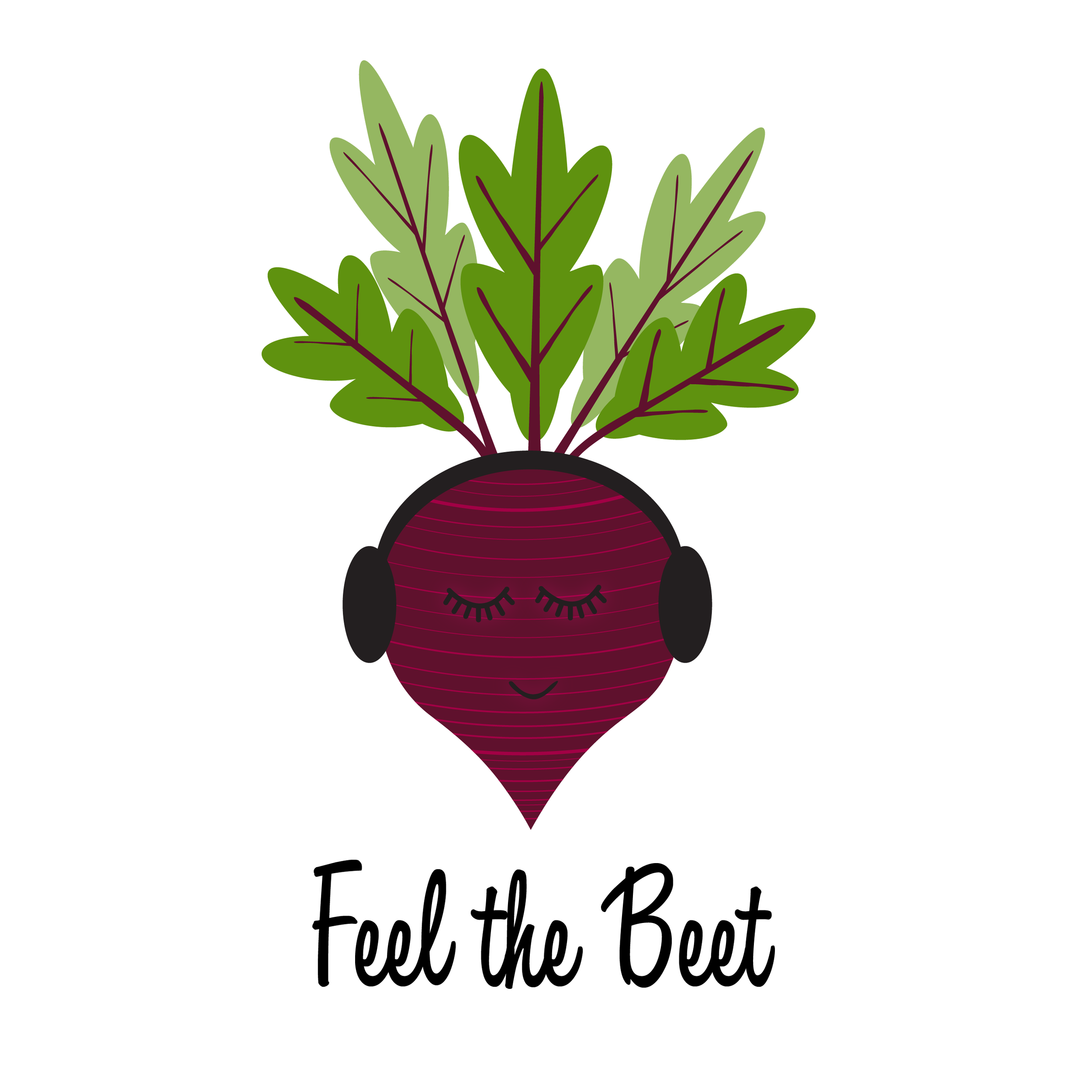 Cute little beet for a sticker design