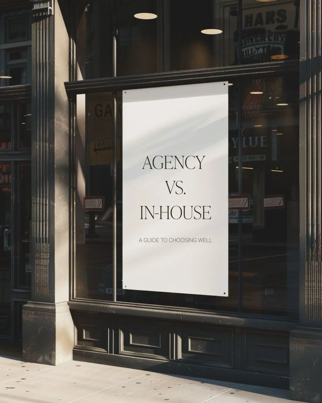 The decision between hiring in-house or partnering with an agency is not just a staffing decision. 

It is a growth decision.

An in-house hire brings one perspective and one skill set. A strong agency brings strategy, creative direction, execution, 