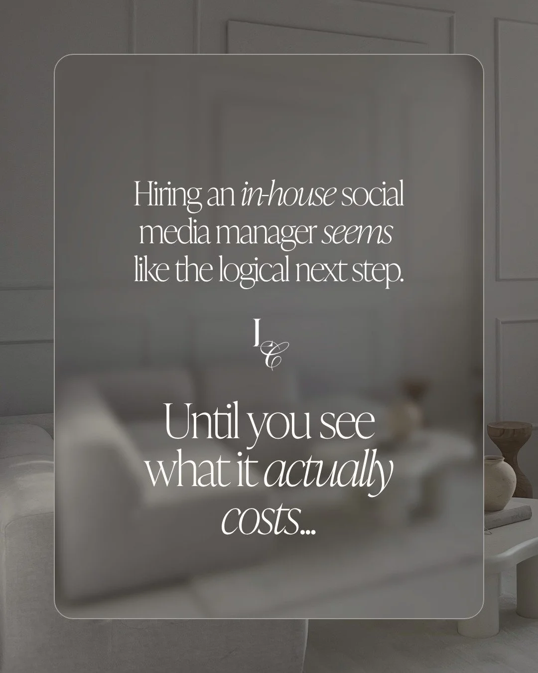 Most business owners reach the same point eventually.

The content is inconsistent, the strategy feels scattered, and the idea of hiring someone full-time sounds like the logical next step until you actually run the numbers.

A single in-house hire c