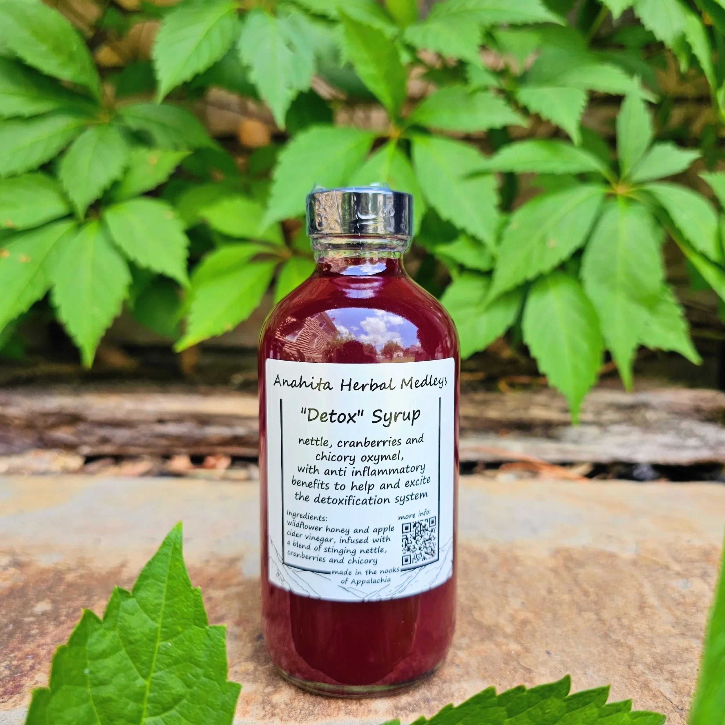 Nettle, cranberries and chicory oxymel (Detox)
