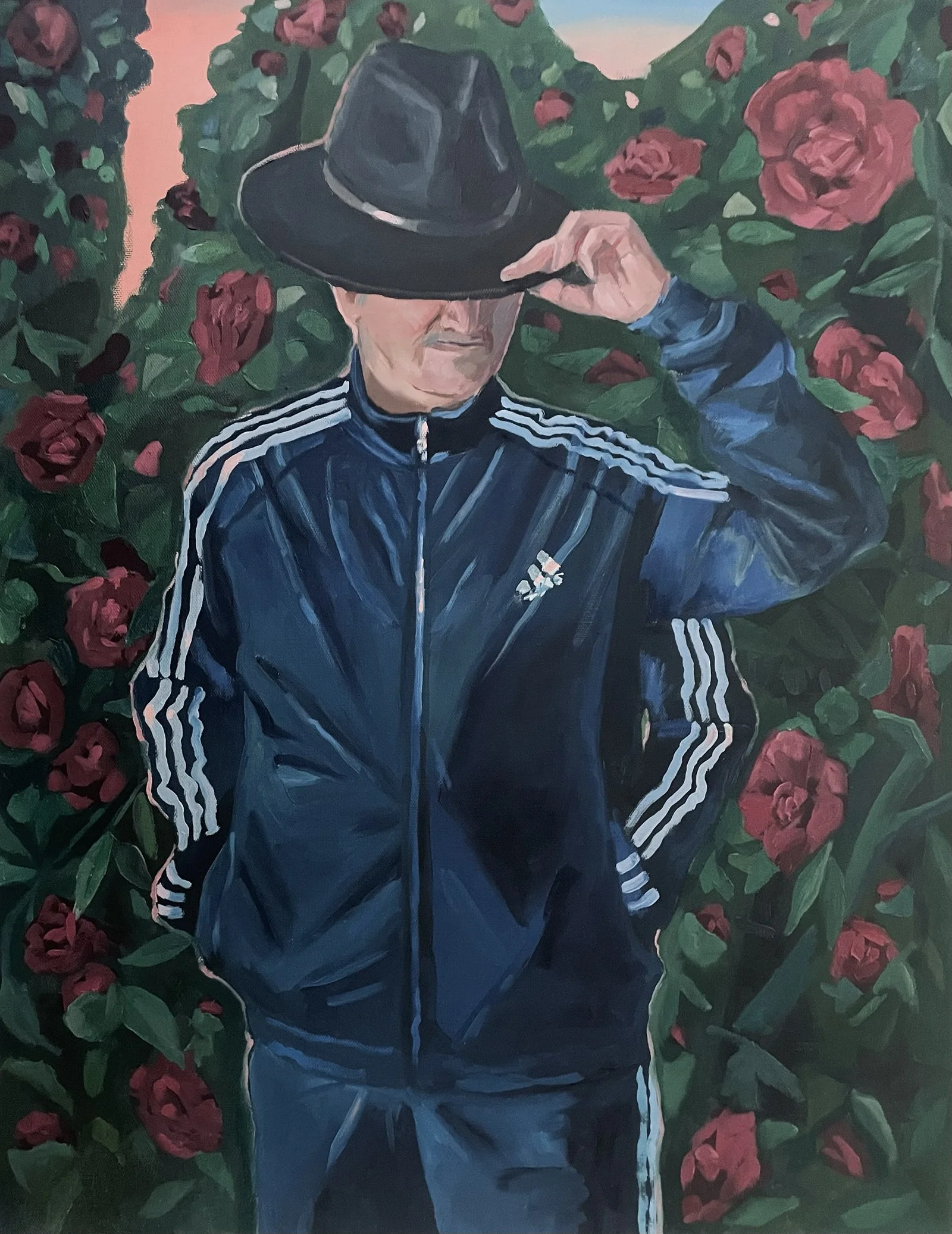 The OG (original grandpa) / Oil on canvas / 28 by 22 