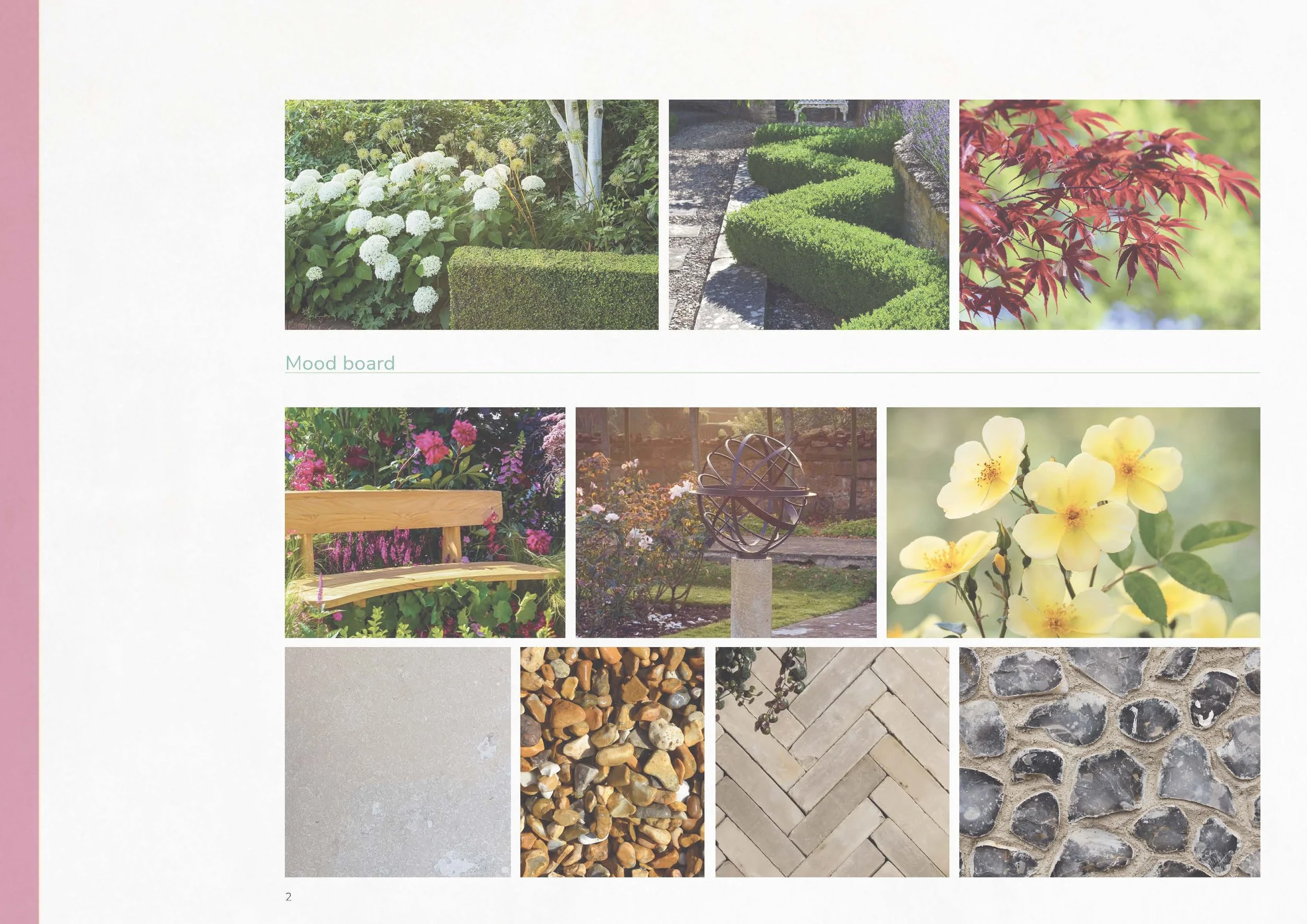 Ahrends Burton & Koralek garden design mood board
