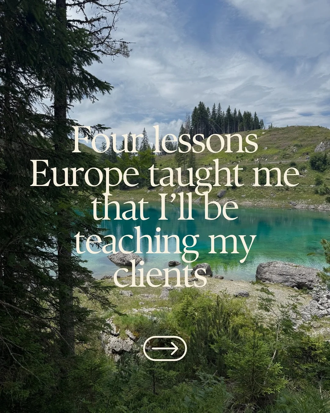 The lessons I&rsquo;m taking home from my holiday! What lessons did you bring home from your travels?