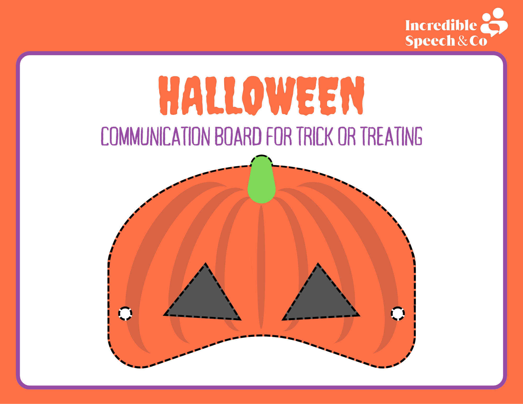 Halloween Communication Board