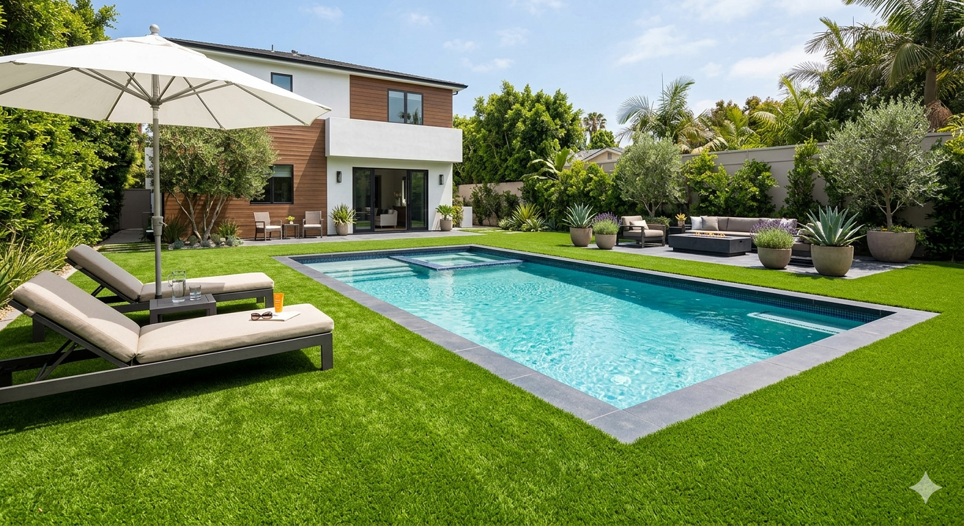 Pool & Paver Turf installation       