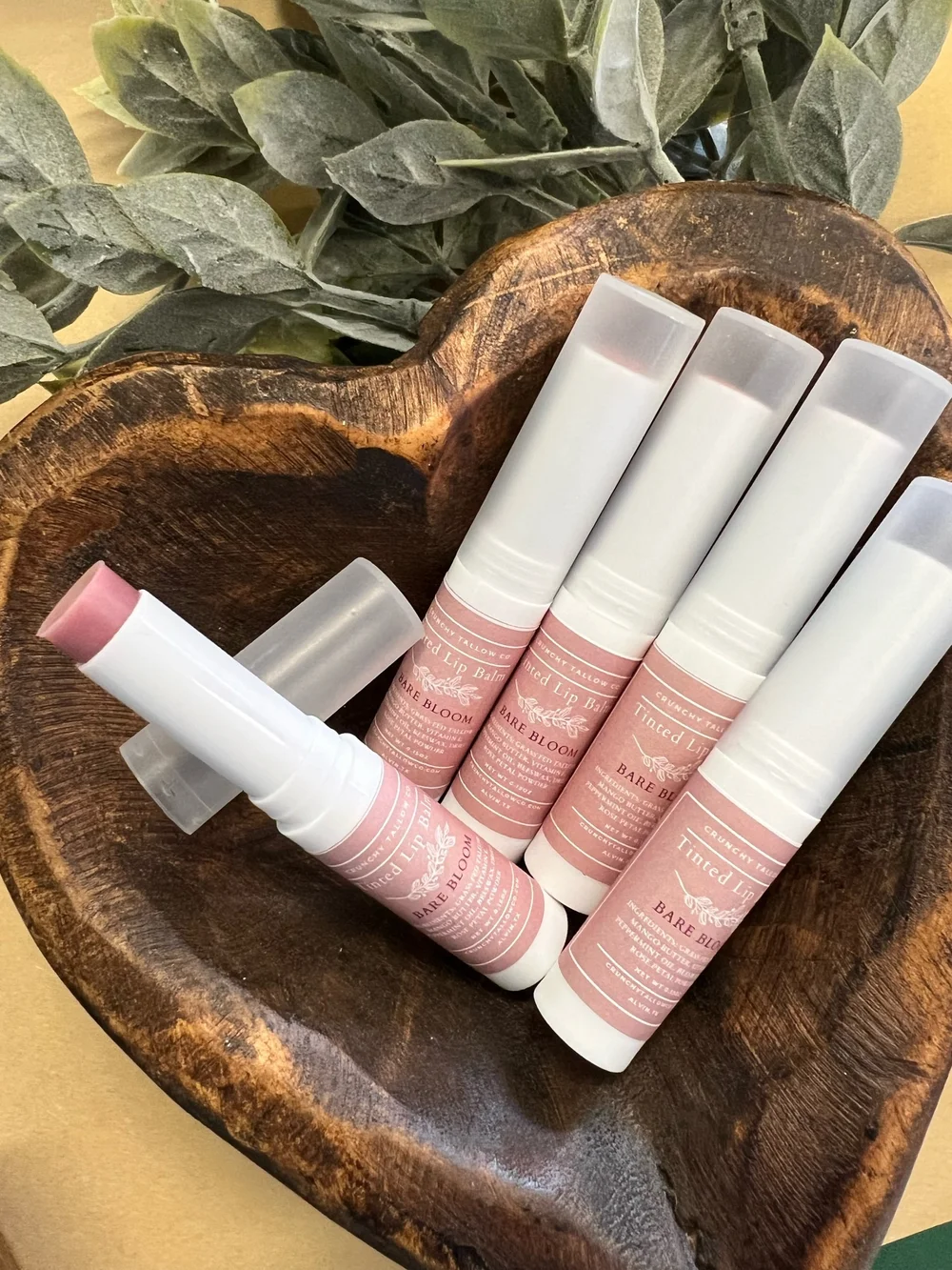 Bare Bloom Tinted Lip Balm — Crunchy Tallow Co
