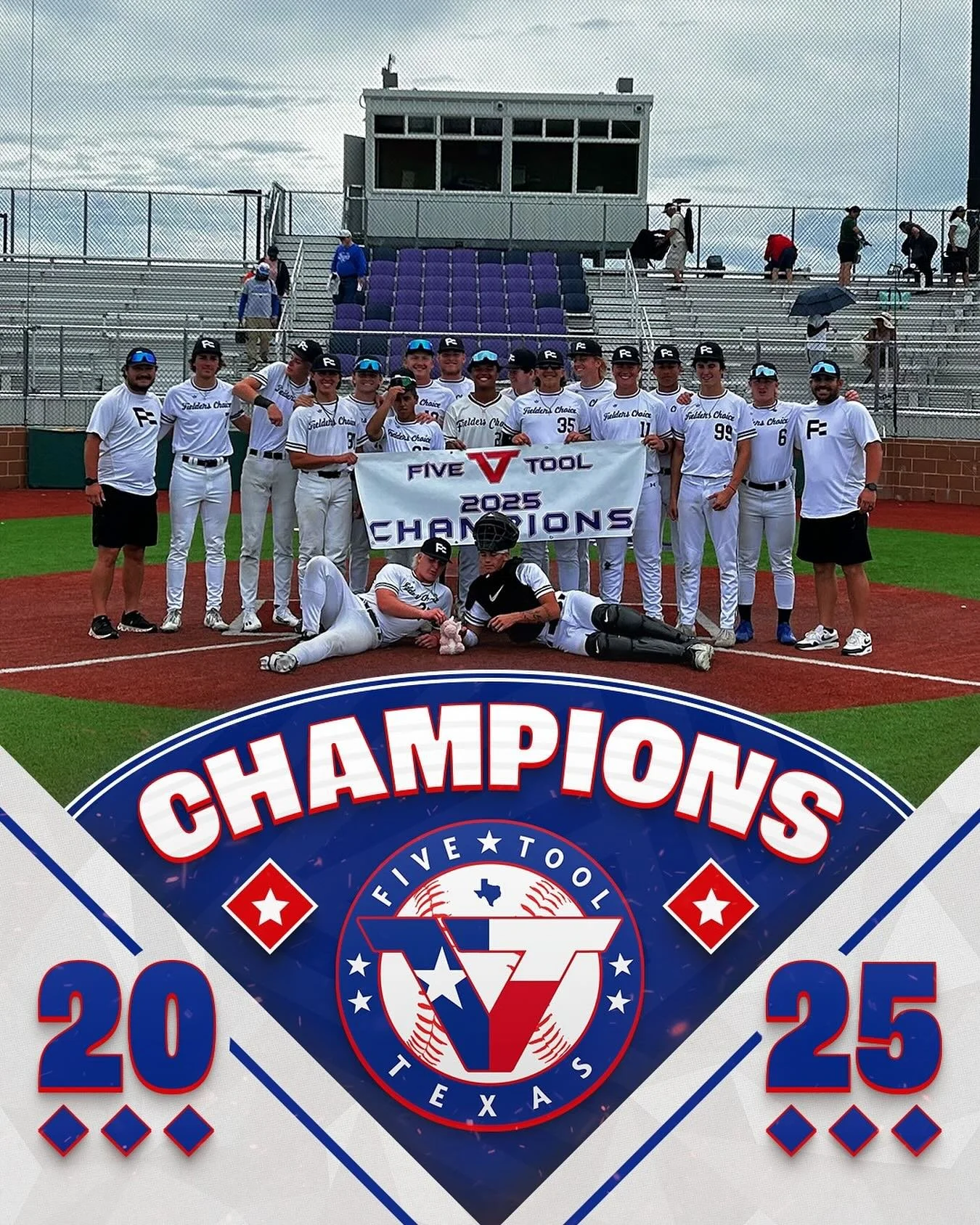2 tournaments 2 titles.
Jaw Bat Scout 18u takes home the DFW Five Tool Satellite Series Title going 4-1.
This is a special group of players with plenty more of summer left!
We prefer the funny photo over the serious one