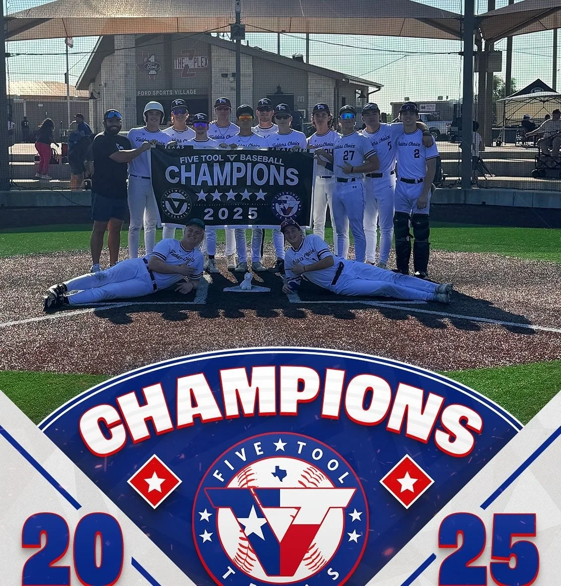 Congrats to our Fielder’s Choice 2026 (18u) team on their first tournament win of the fall in their first tournament.
Going 4-0
Allowing 6 runs
Scoring 33 runs
Great group of young men, with a lot of unsigned 2026’s on this squad who co