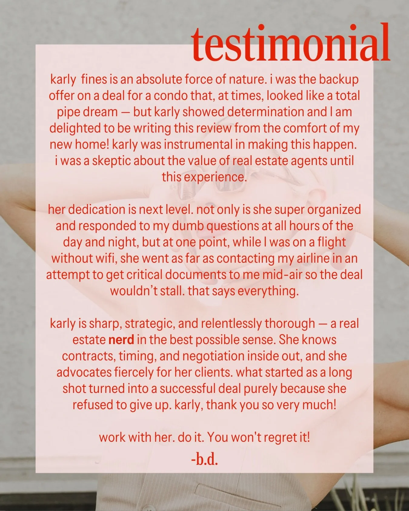 these keep getting better. i have the best clients 🥺🥺

#vancouverrealestate #vancouverrealtor #firsttimehomebuyer #realestatereview #liveinvancouver
-&mdash;&mdash;&mdash;&mdash;&mdash;&mdash;⁠&mdash;&mdash;&mdash;⁠
▫️ Karly@vancityexperts.com
▫️ D