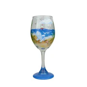 Seaside Serenity Wine glass