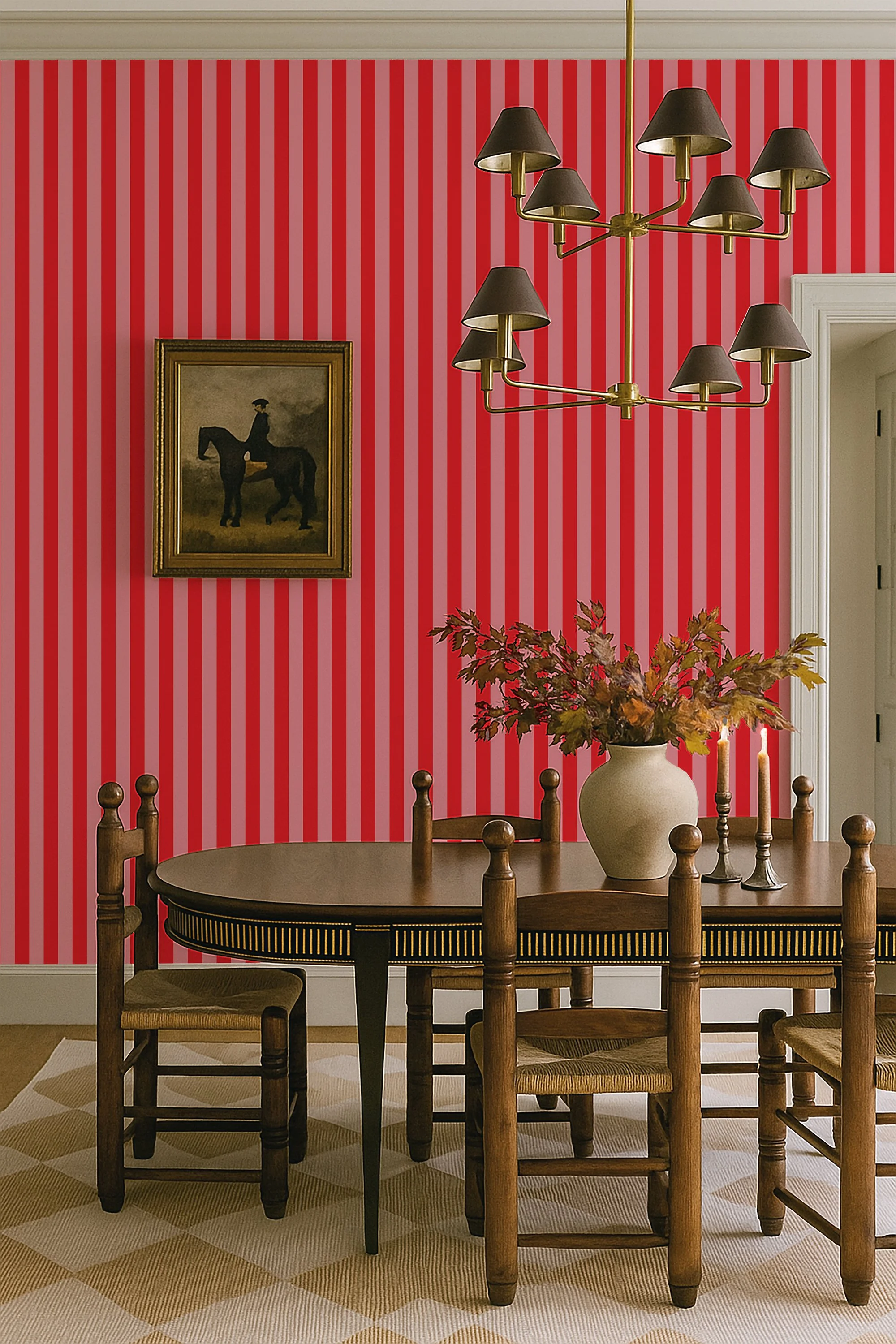 Brighton Rock Stripe Dining Room.jpg
