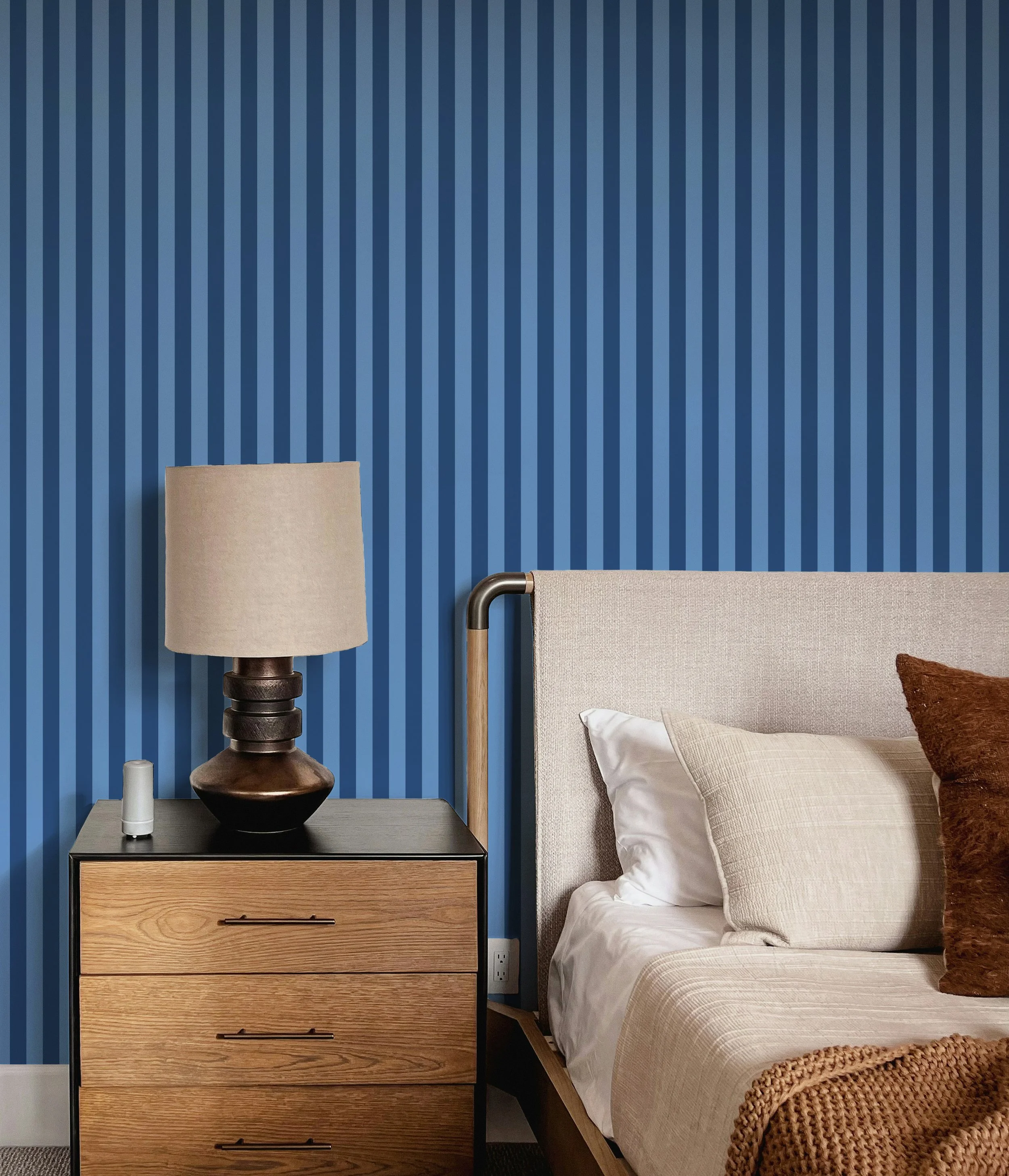 Oriental Bay Stripes Bedroom..jpg