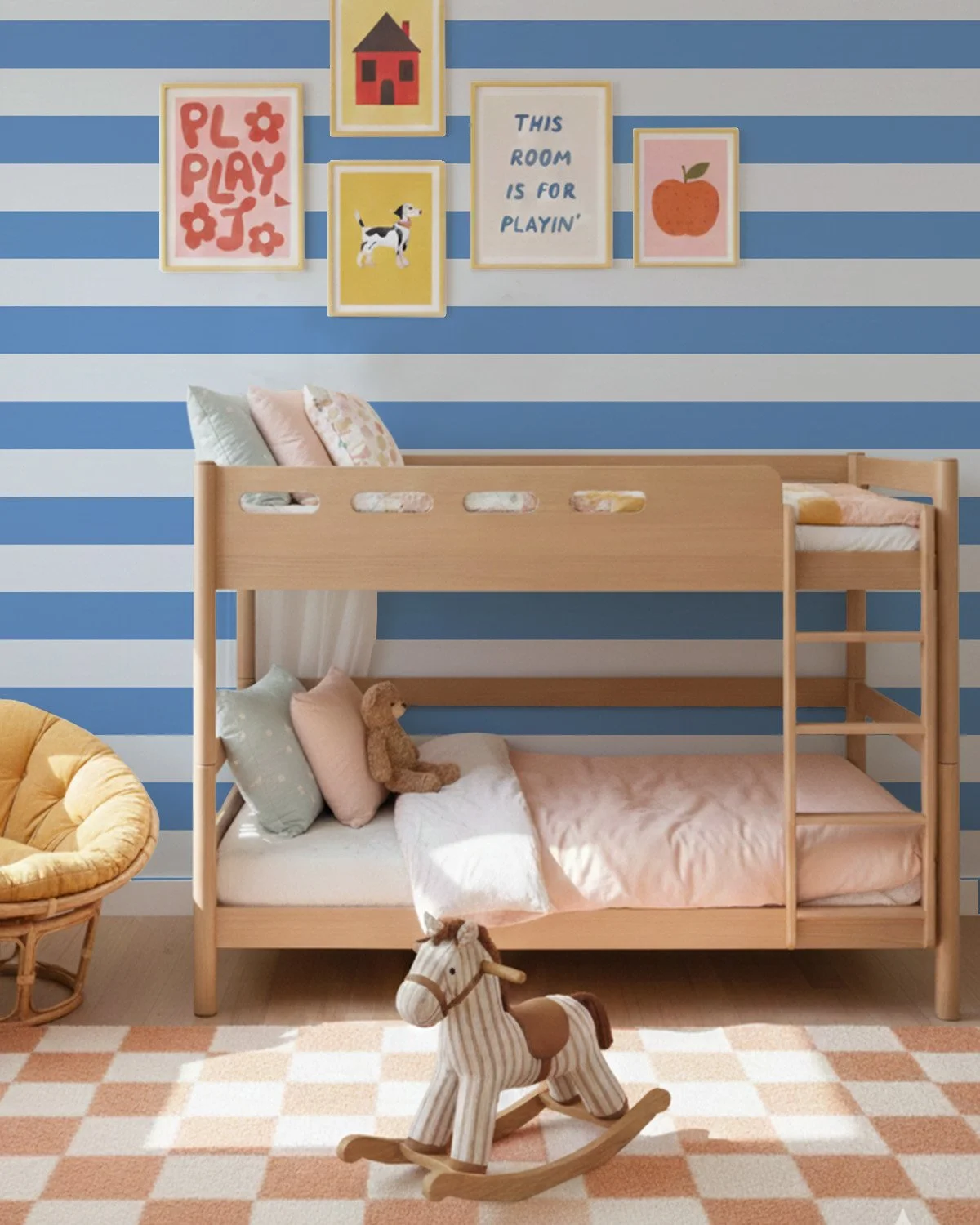 Waimarama Stripe Horizontal Bunk Bed..jpg