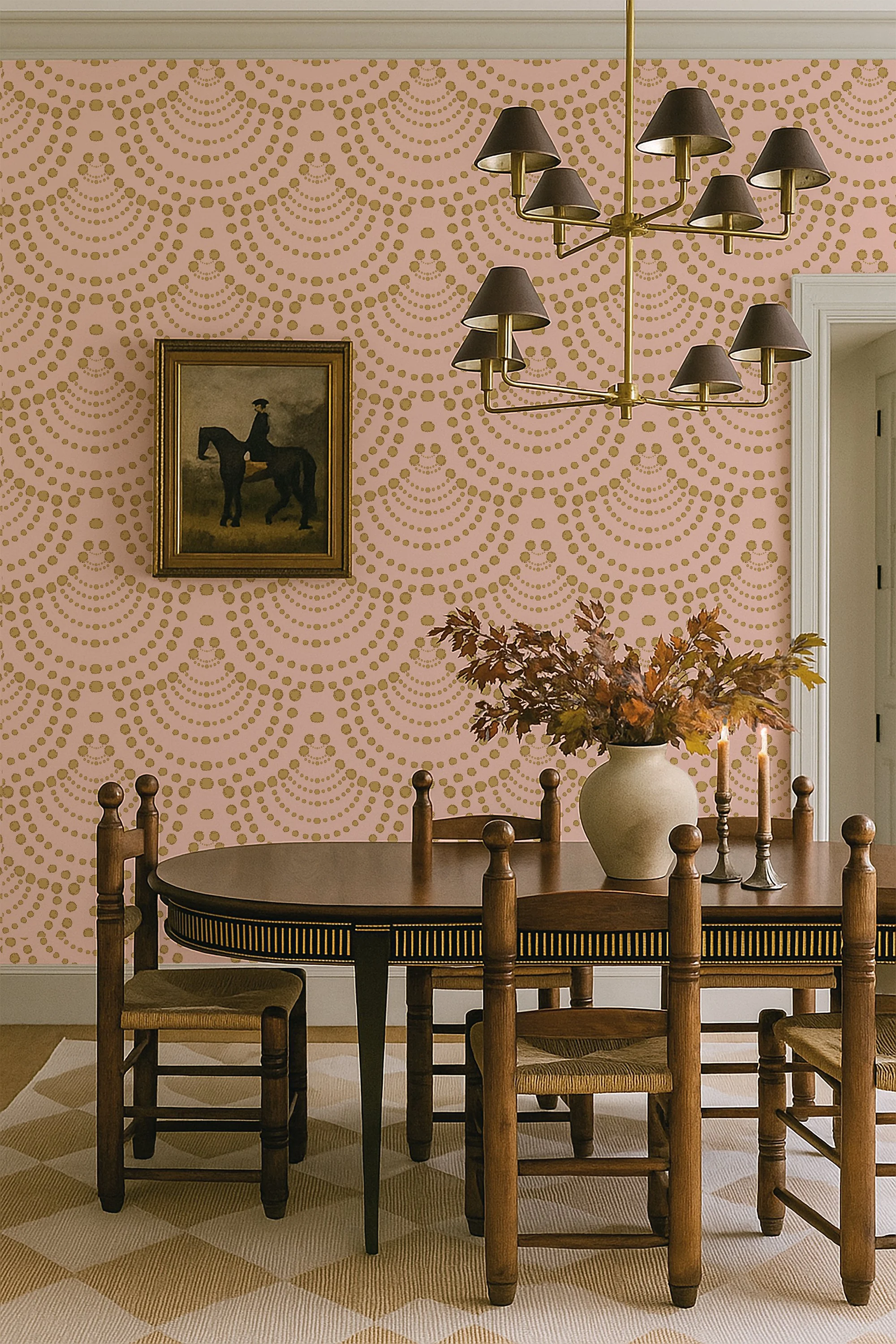 Art Deco Scallop Swing Wallpaper