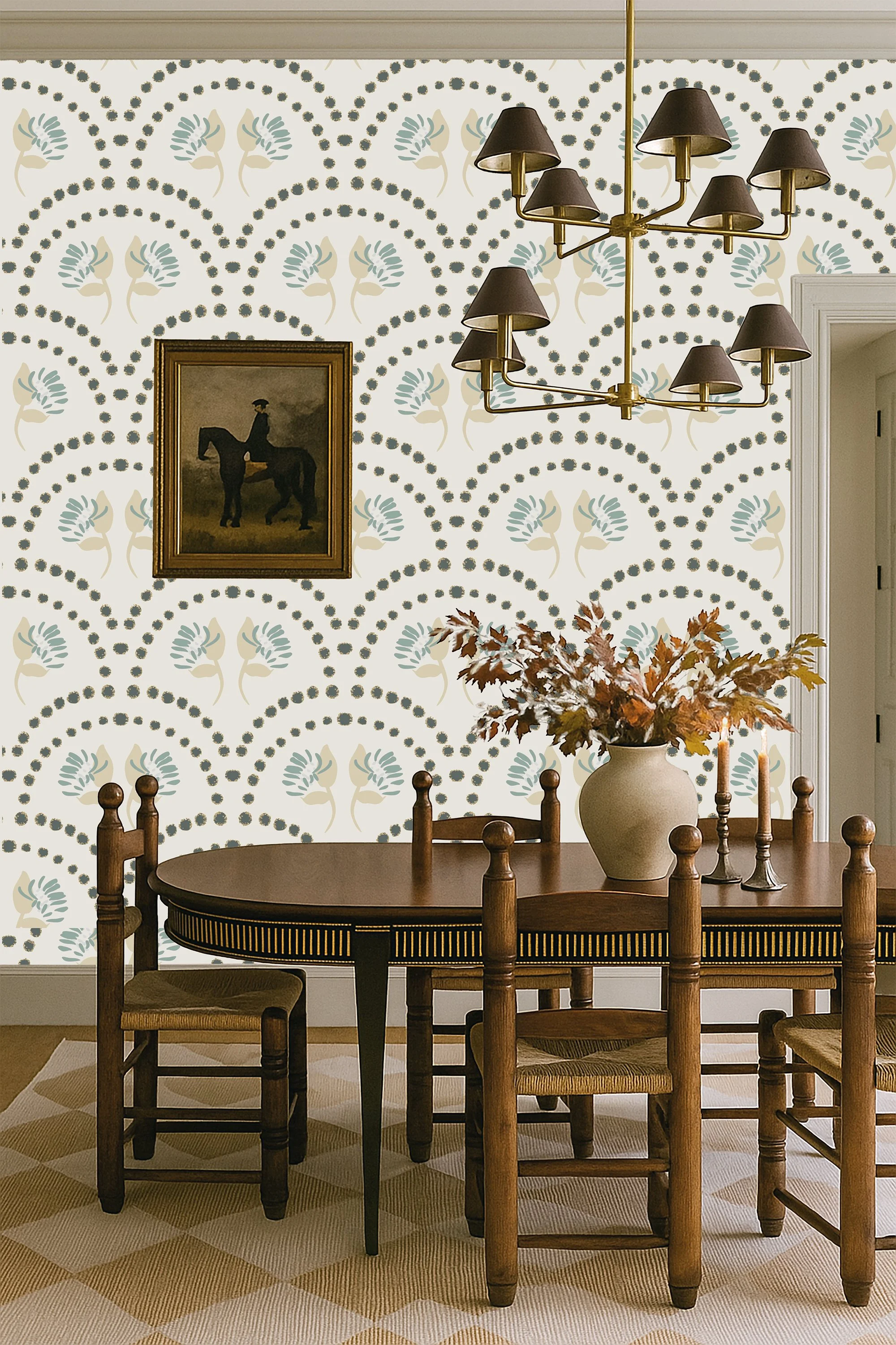 Art Deco Clover Scallop Green Dining Room.jpg (Copy)