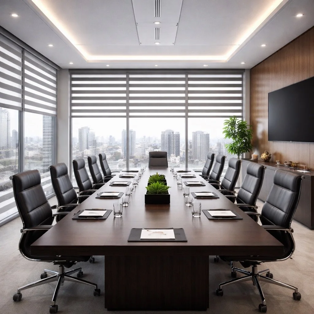 Your office should feel just as powerful as the ideas created inside it💫

That&rsquo;s why we strive to deliver the highest quality in every detail. Our zebra blinds are designed to bring the perfect balance of elegance, privacy, and natural light&m