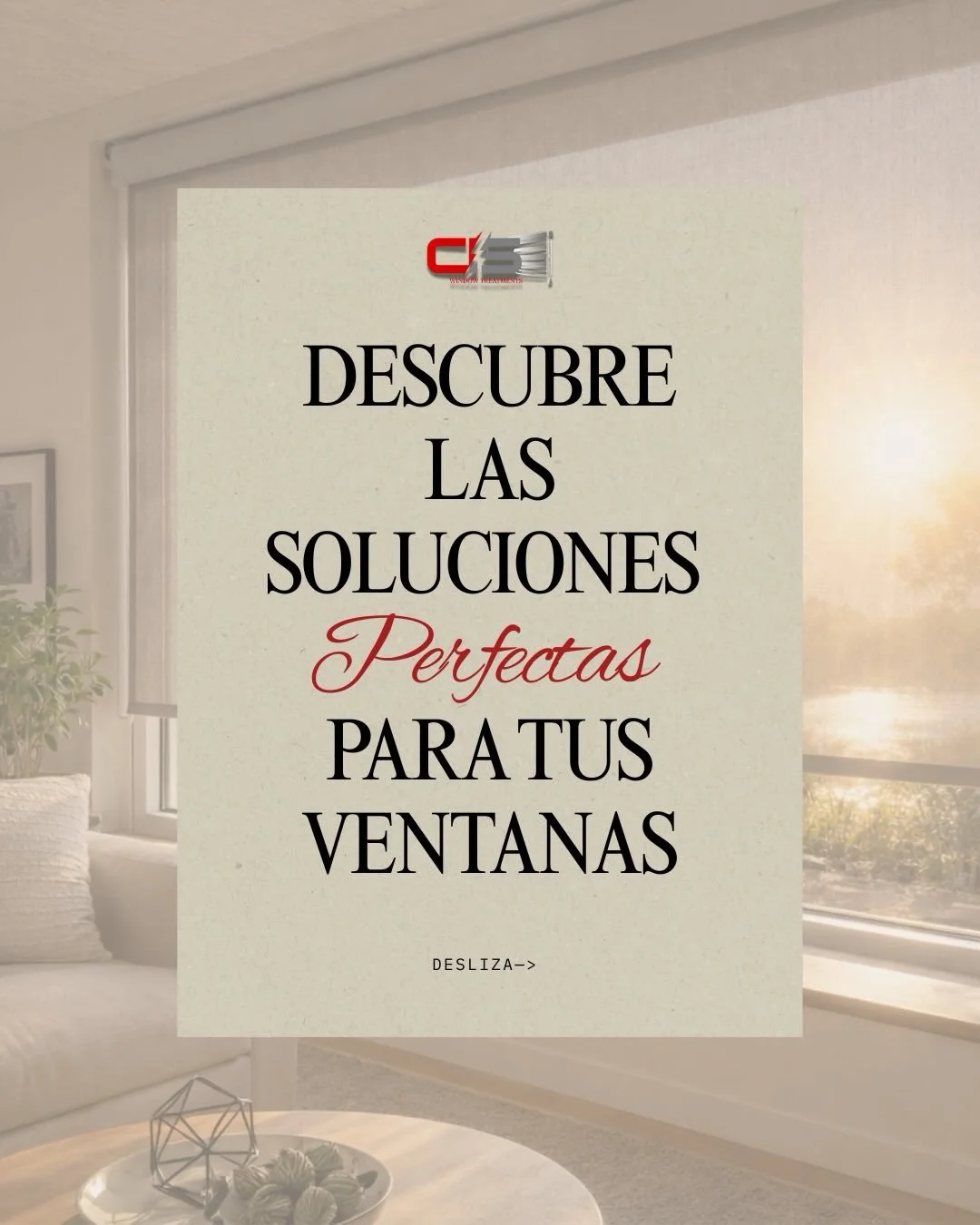 En CIS Window Treatments sabemos que no todas las ventanas son iguales&hellip; &iexcl;y tus necesidades tampoco! 🙌

Desliza y descubre las diferentes opciones que tenemos para ti:

🪟 Blackout Shades: Ideales para bloquear la luz y crear privacidad 