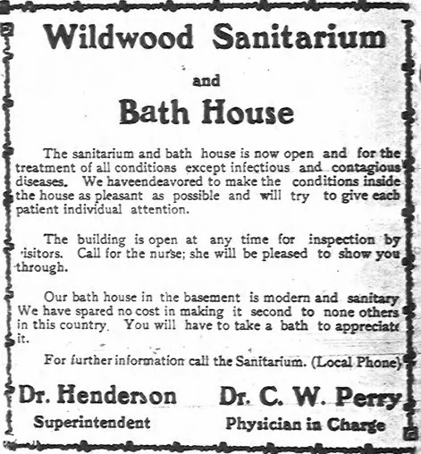 Wildwood Sanitarium History