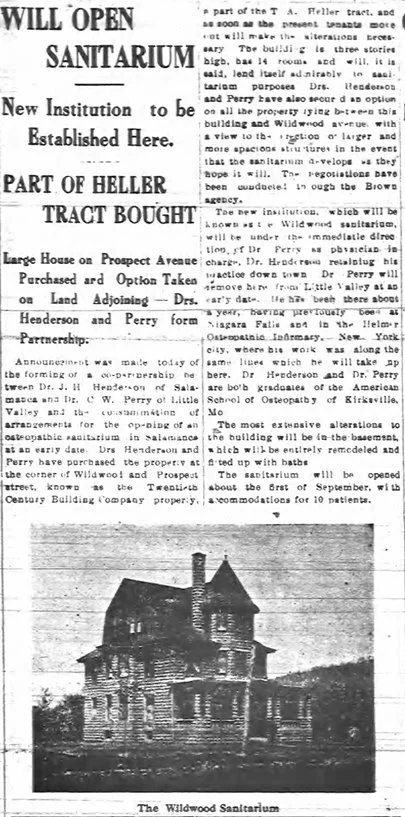 Wildwood Sanitarium History