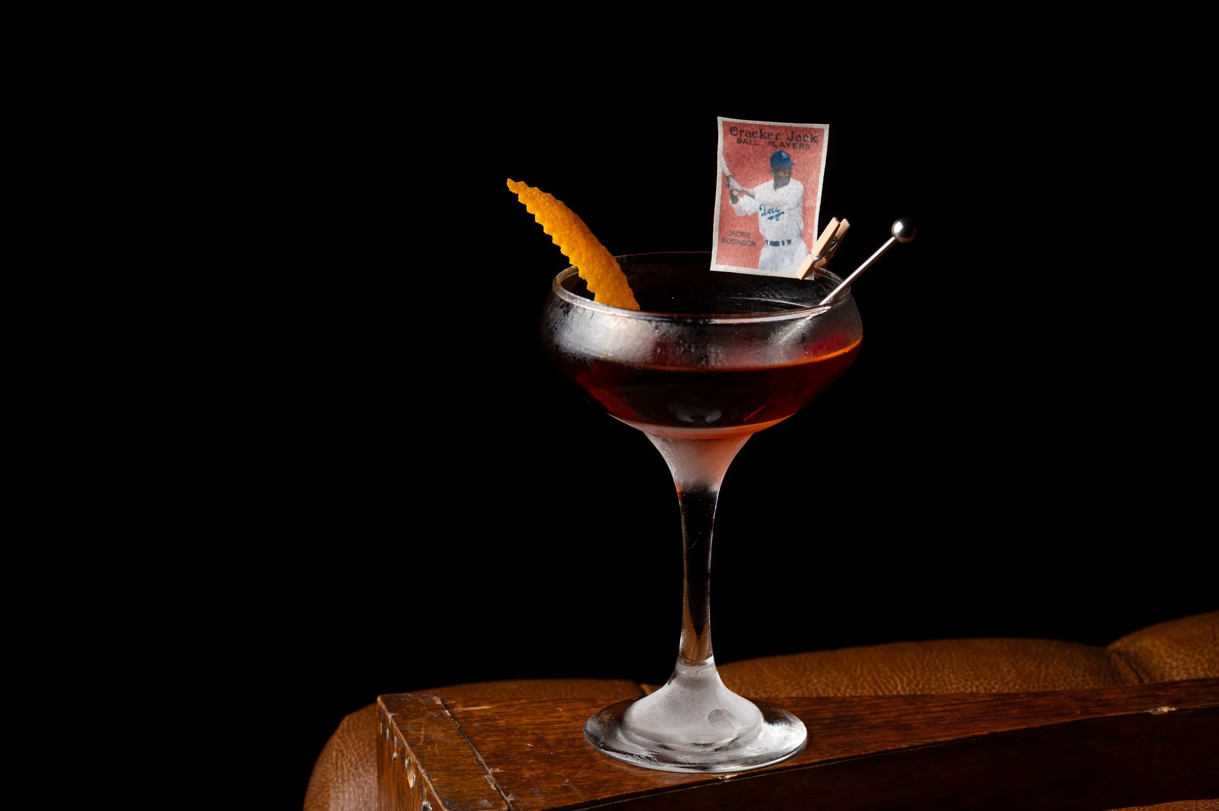 Jackie Robinson's: BROOKLYN 42: Crossfire Hurricane Rum, Averna, Bitters, Luxardo Cherry