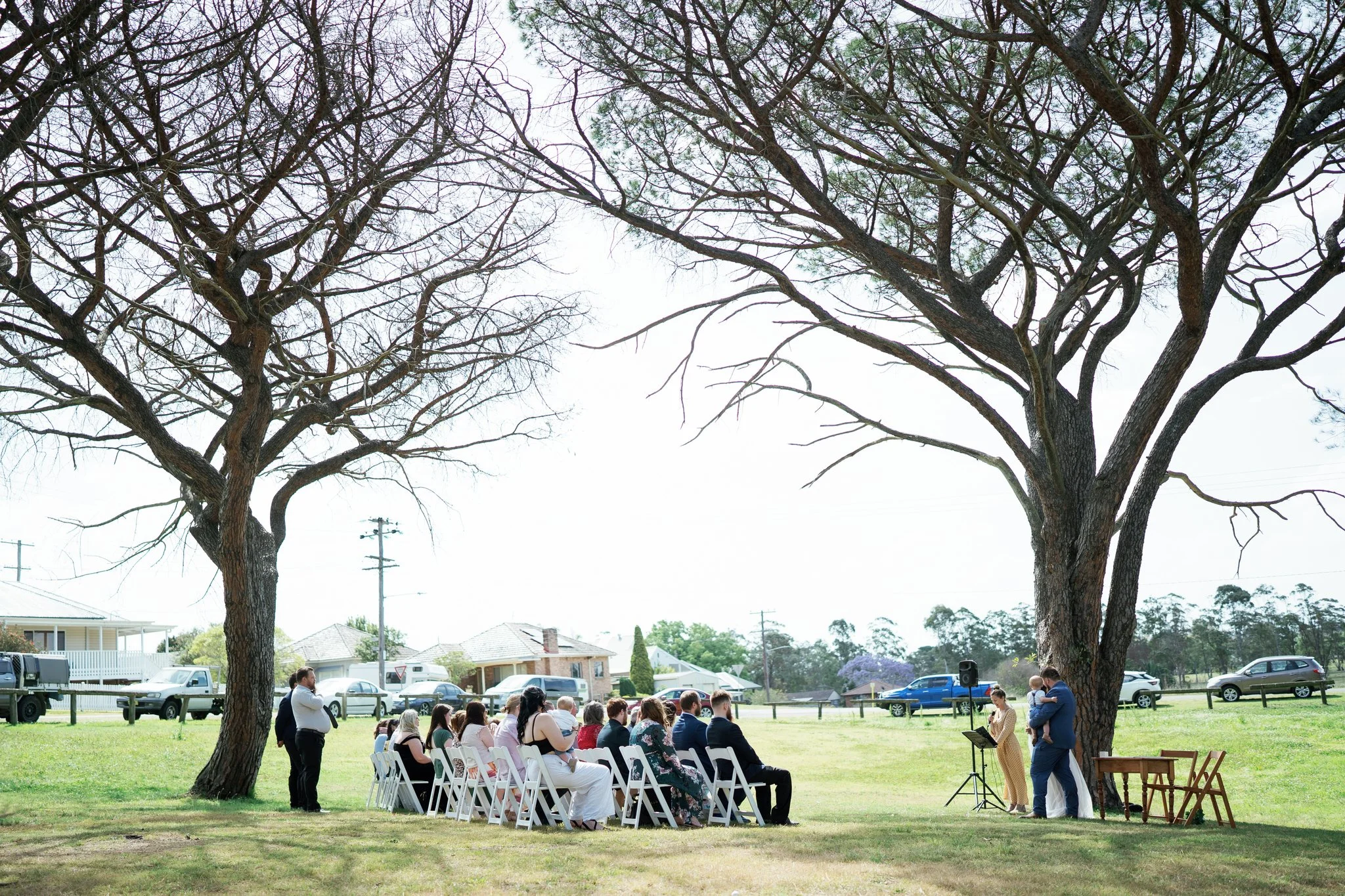 Intimate Park Wedding Ceremony at Stockade Hill Heritage Park East Maitland