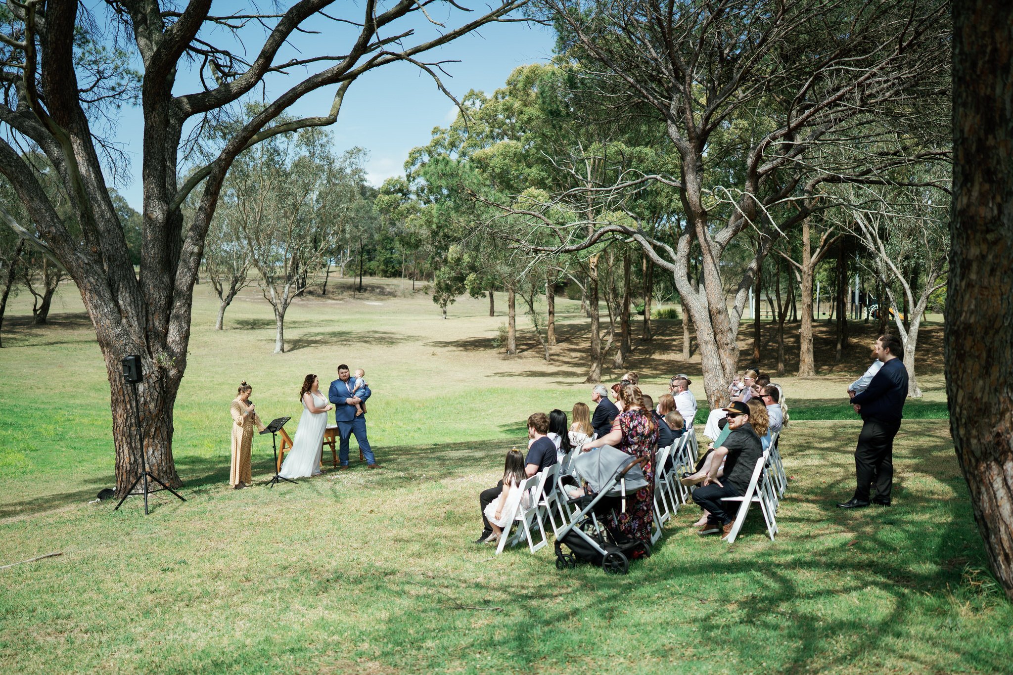 Outdoor Wedding Ceremony at Stockade Hill Heritage Park East Maitland