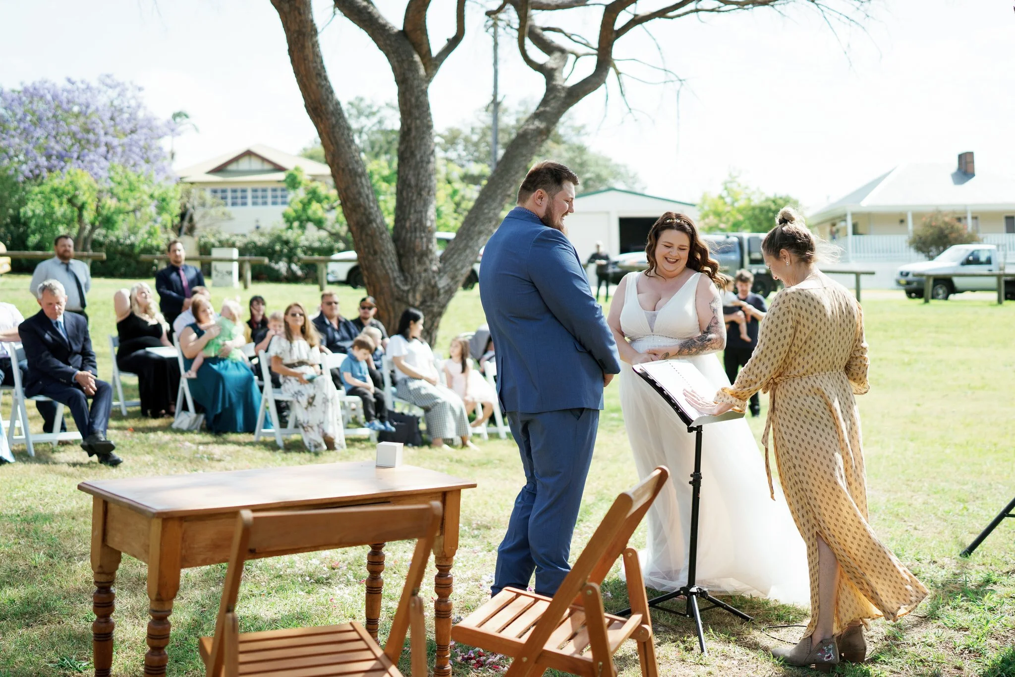 Candid Wedding Moments at Stockade Hill Heritage Park East Maitland