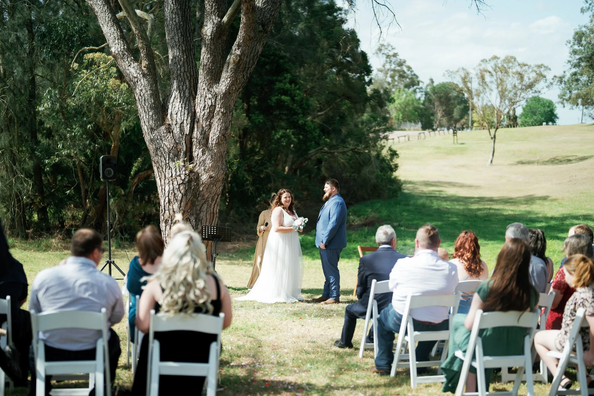 Outdoor Wedding Ceremony at Stockade Hill Heritage Park East Maitland