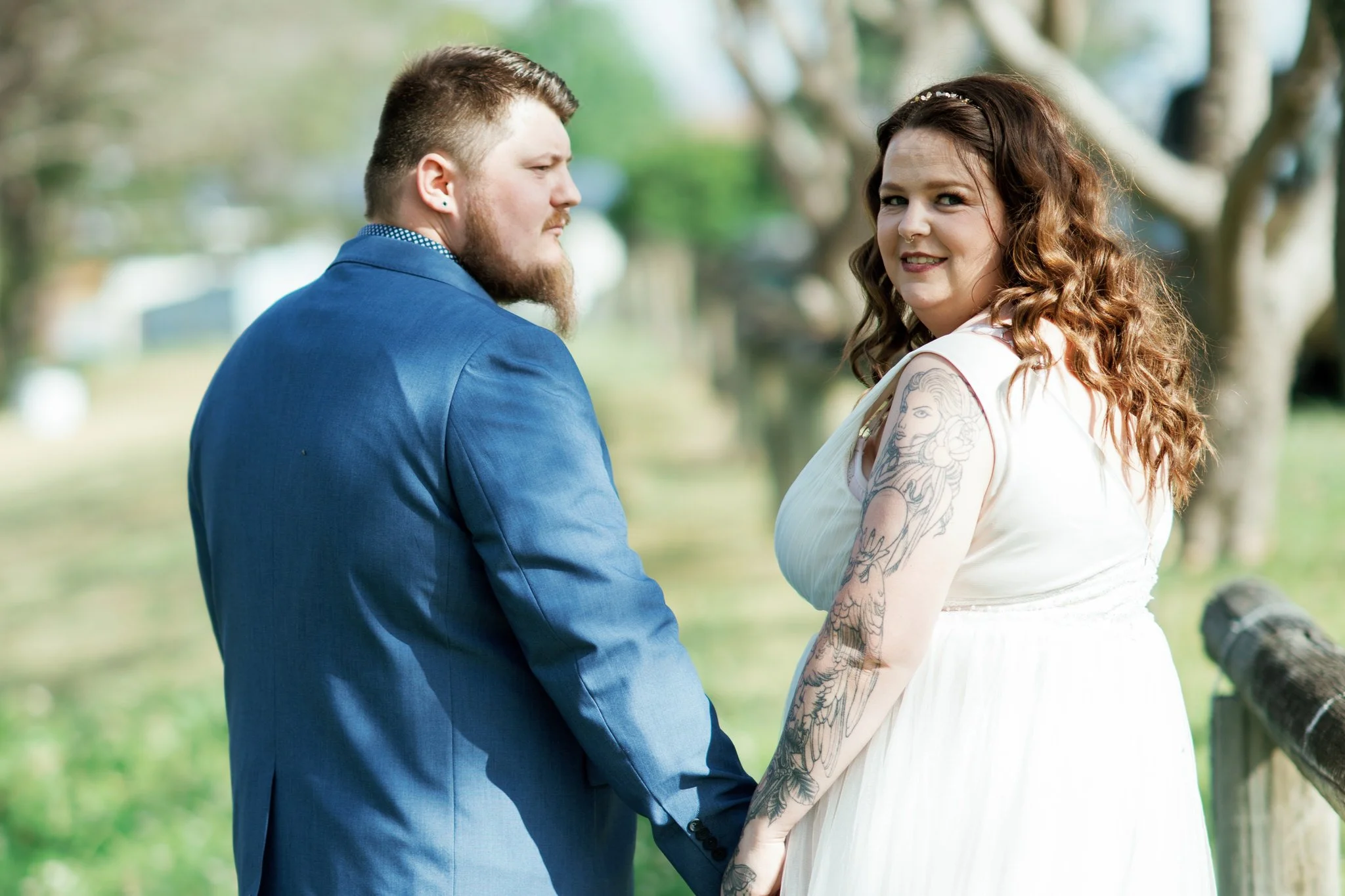 Romantic Portraits at Stockade Hill Heritage Park Wedding Maitland NSW
