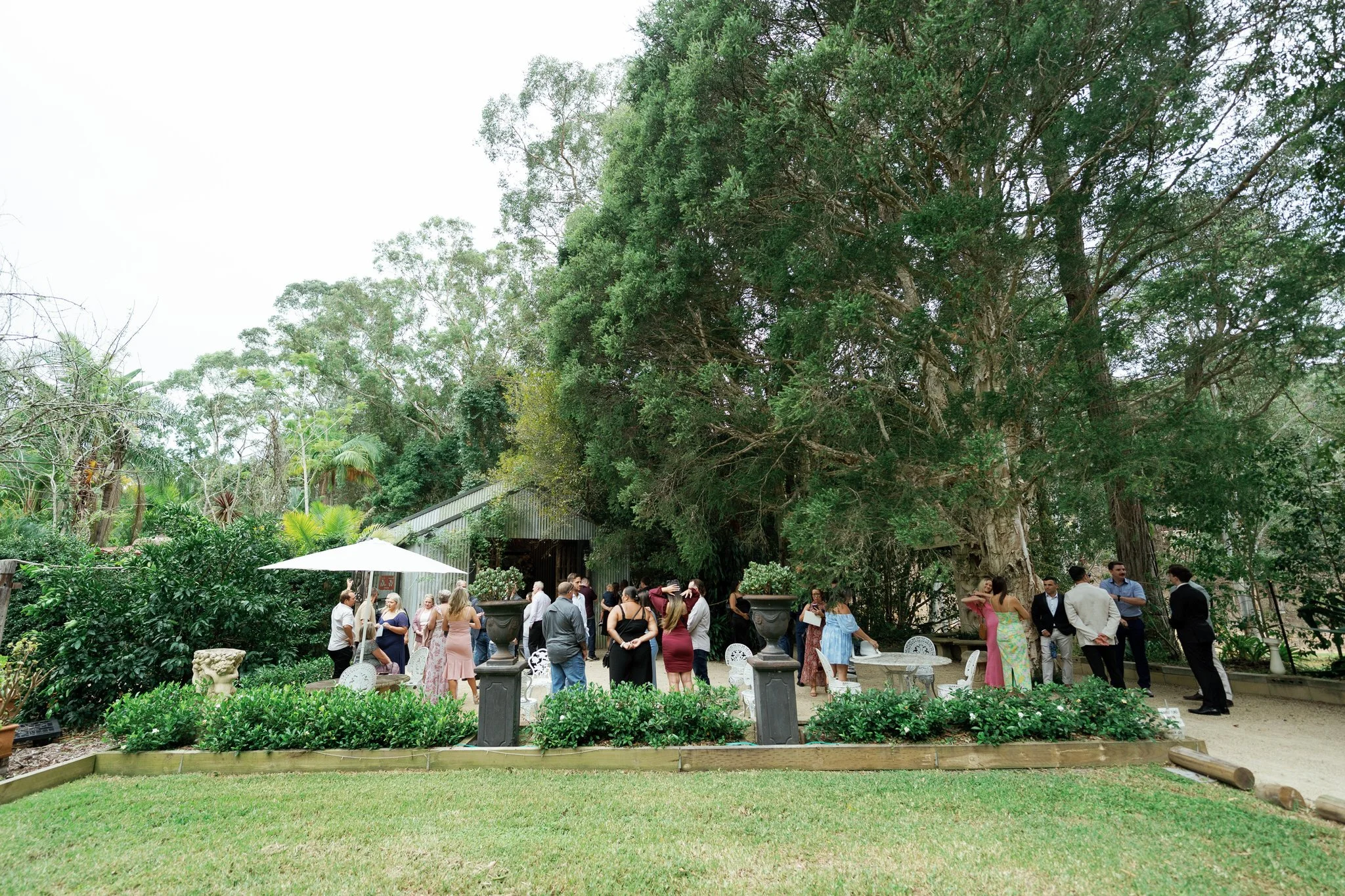 Outdoor Wedding Reception Area at Kangy Gardens Hunter Valley