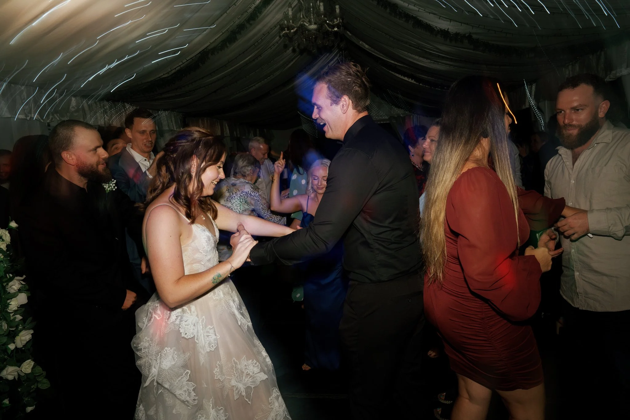 Candid Dancefloor Moments at Kangy Gardens Wedding Reception – Hunter Valley Photographer