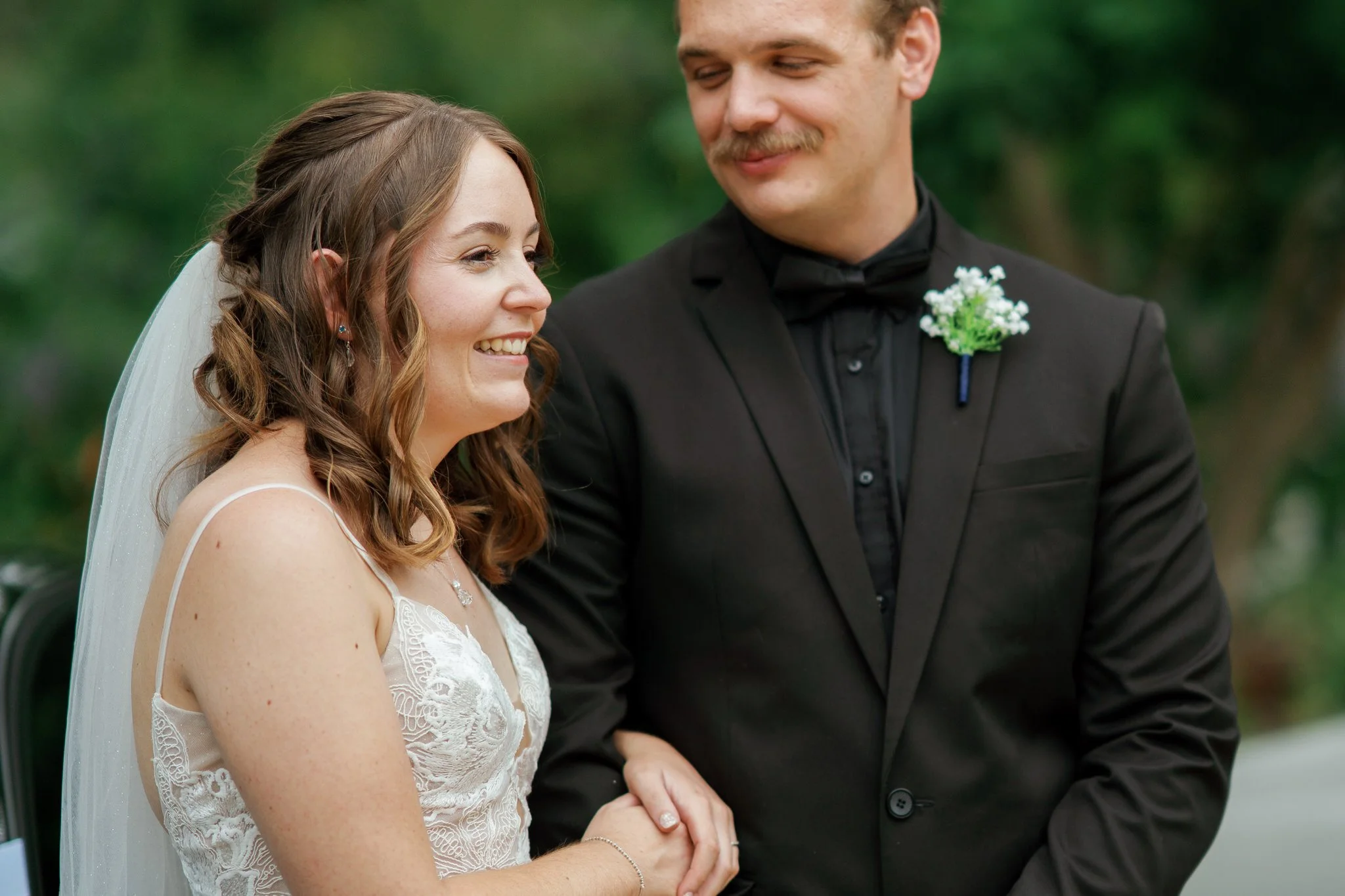 Natural Wedding Moment at Kangy Gardens Hunter Valley