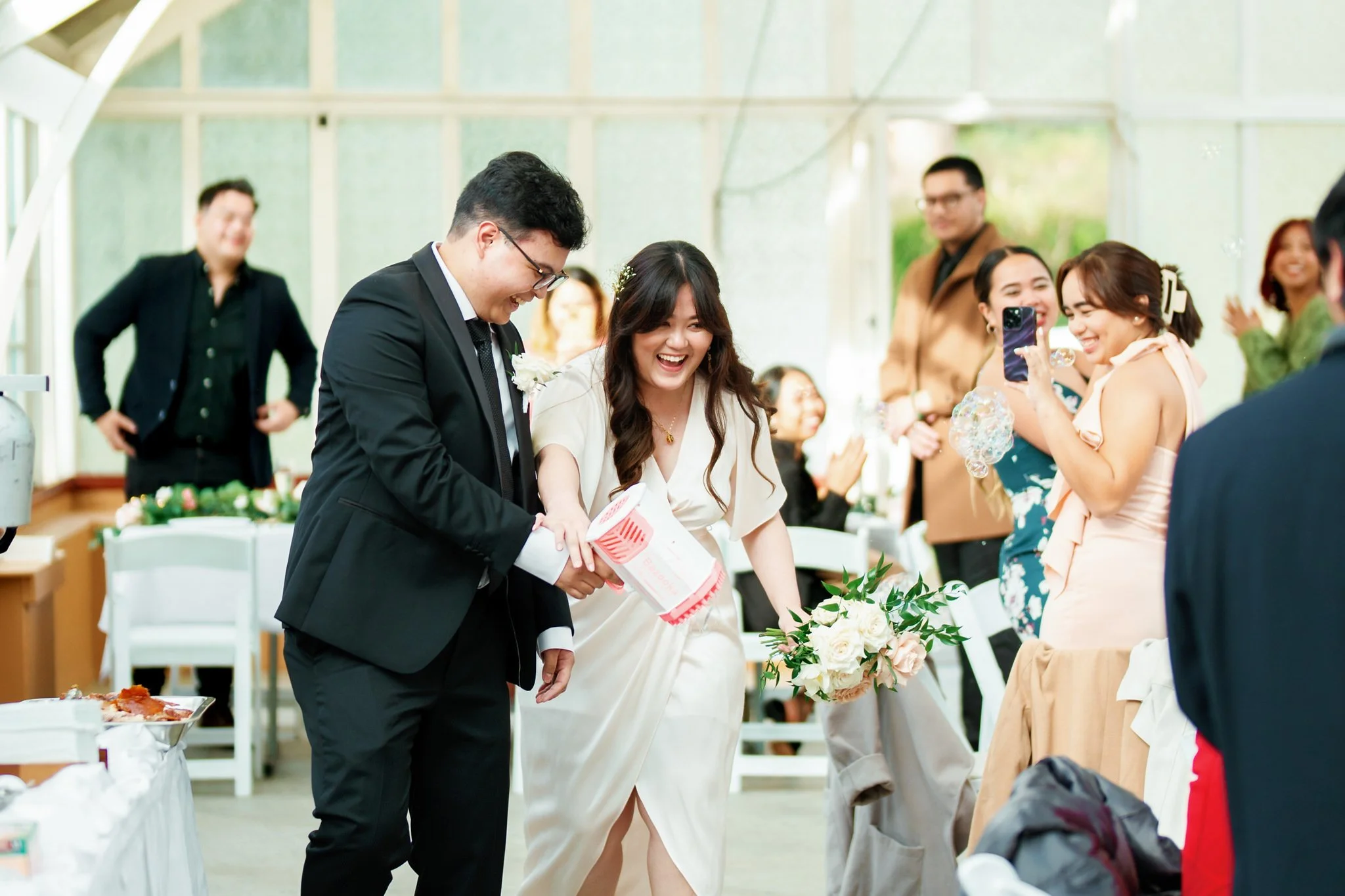 Celebrating Newlyweds at Palm House Reception – Botanic Garden Sydney