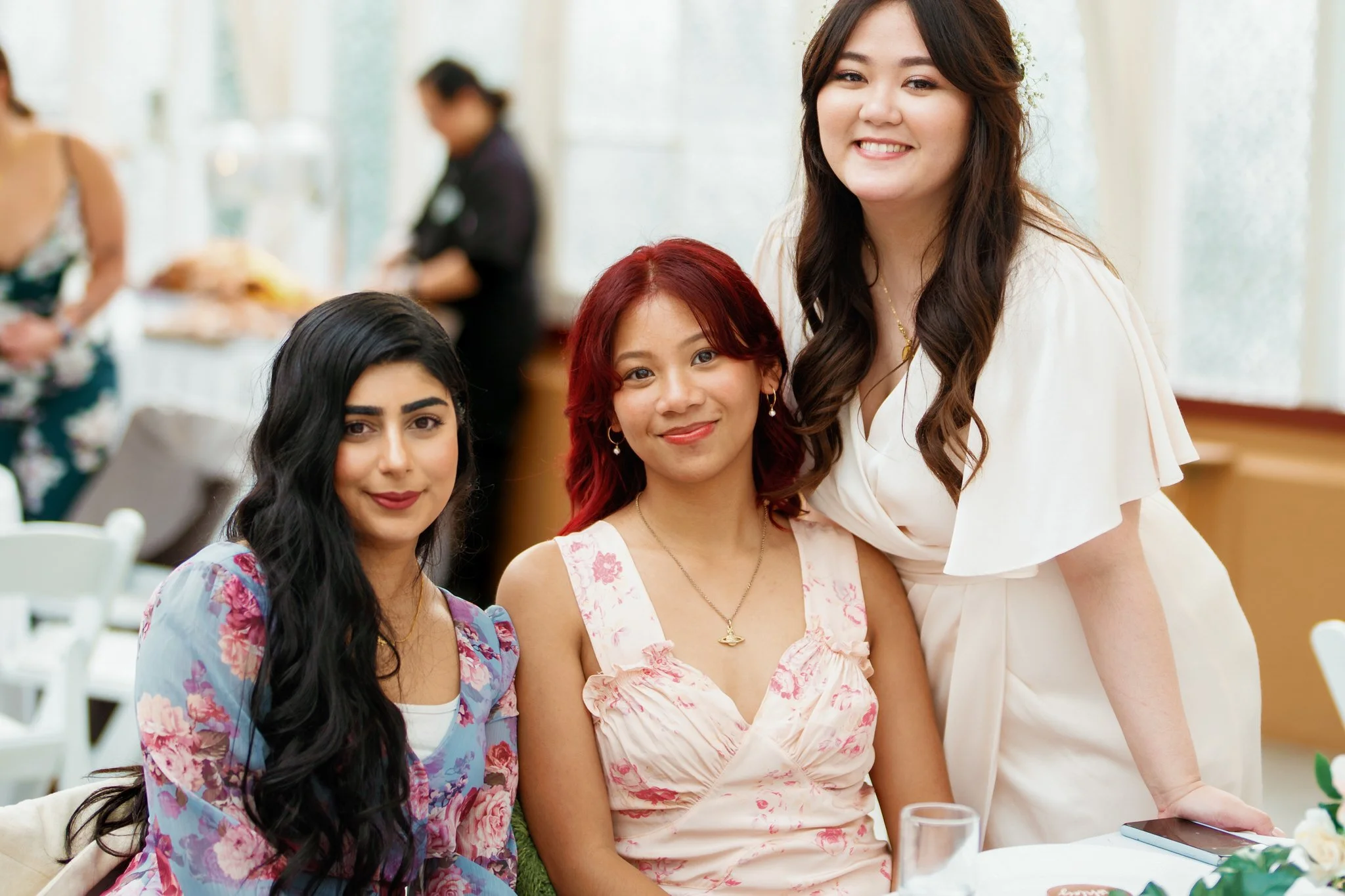 Bride and Friends at Palm House Reception – Botanic Garden Sydney