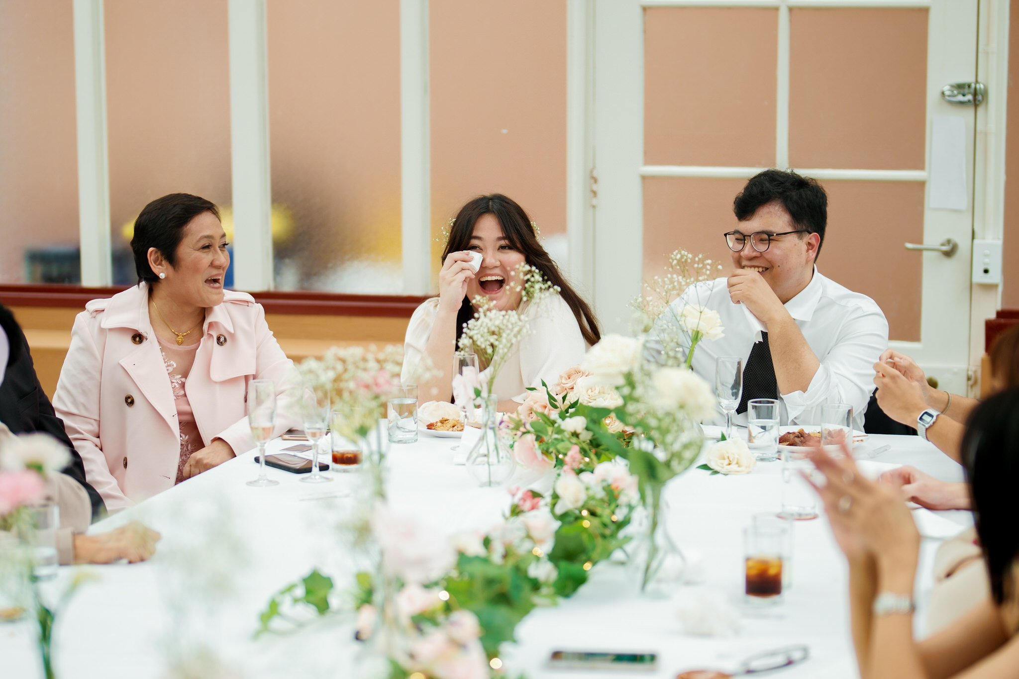 Family Laughter at Palm House Reception – Botanic Garden Sydney