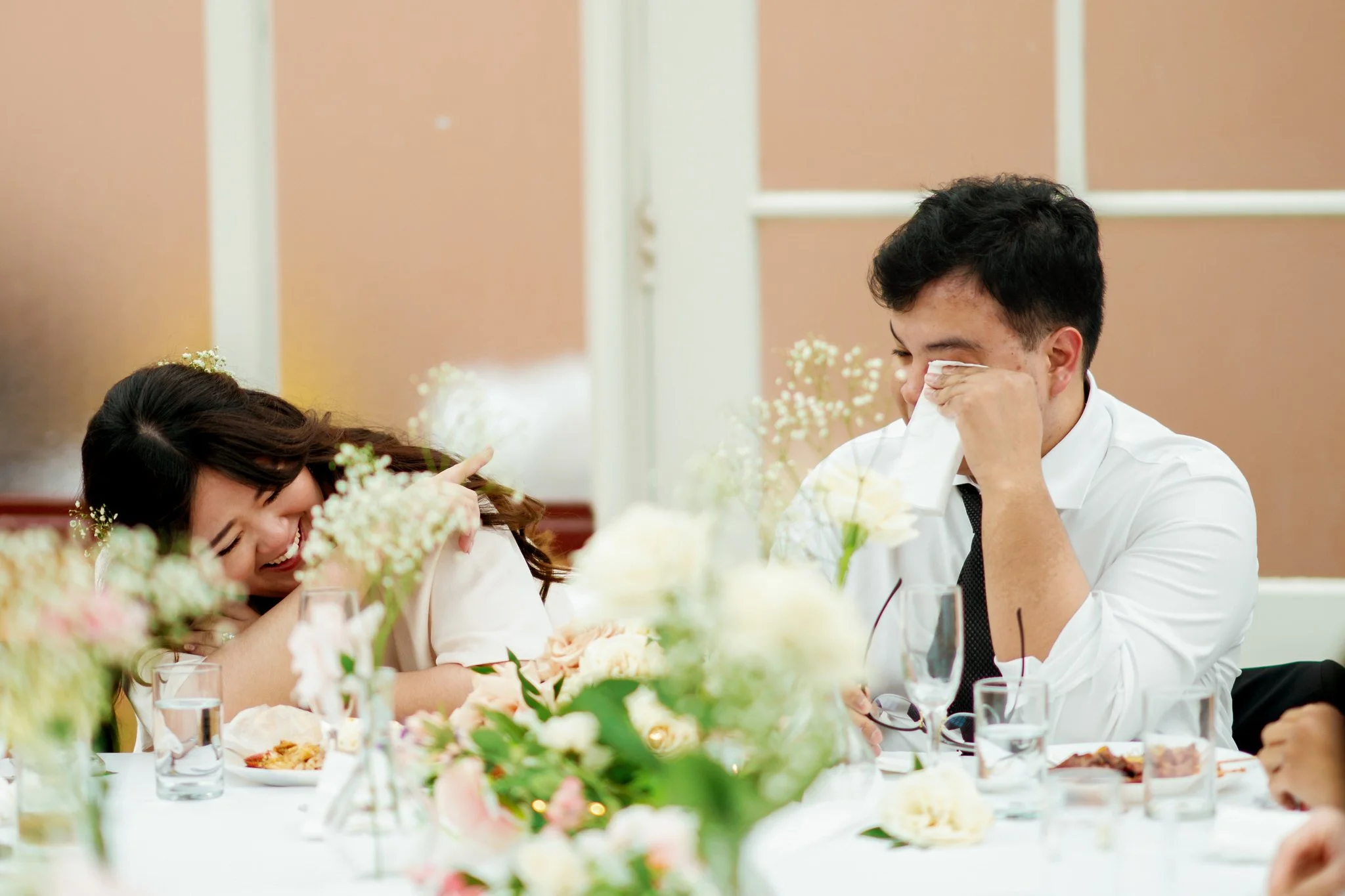 Emotional Wedding Toasts at Palm House Reception – Botanic Garden