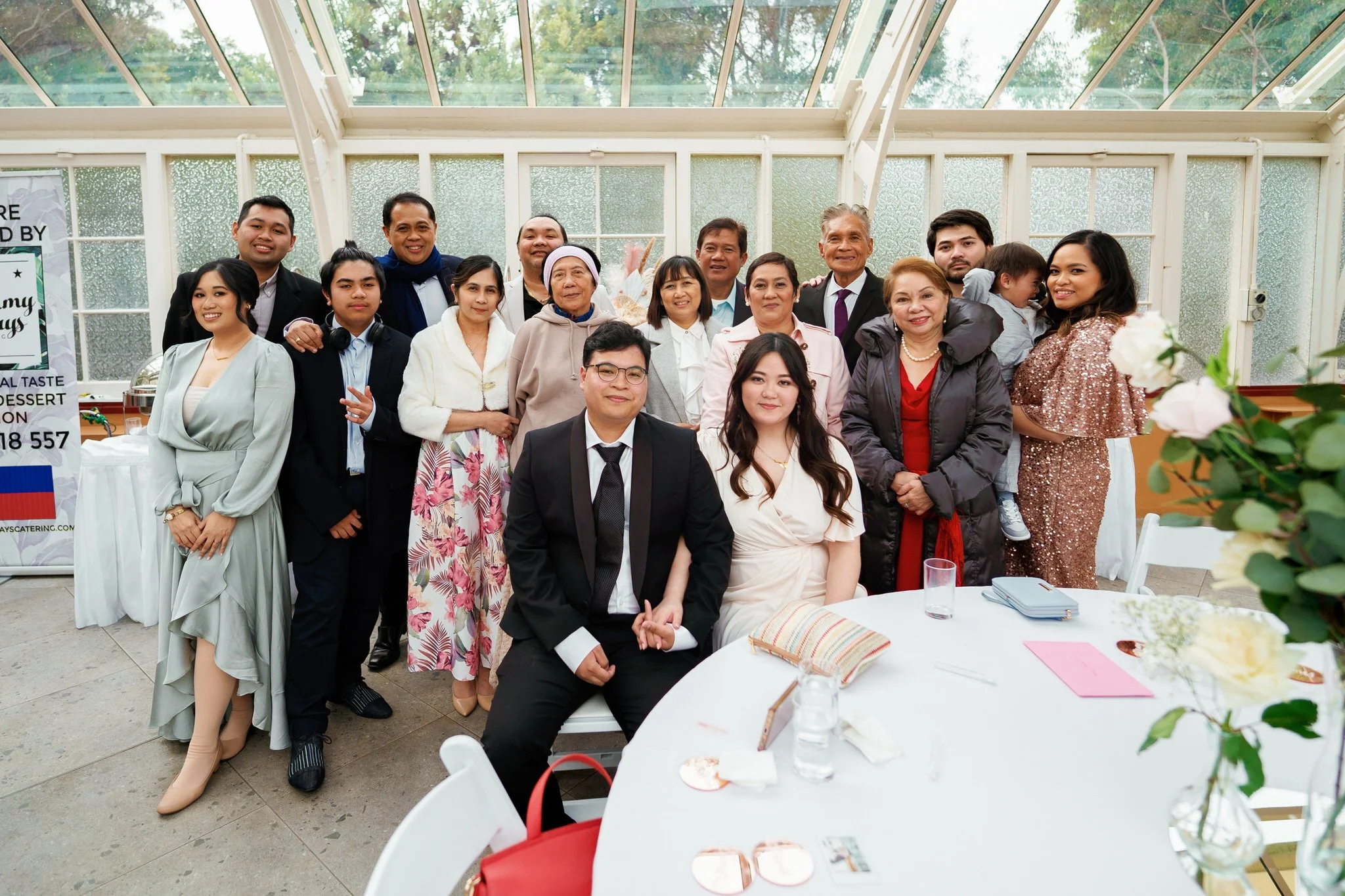 Family Portrait at Palm House Wedding Reception | Botanic Garden of Sydney