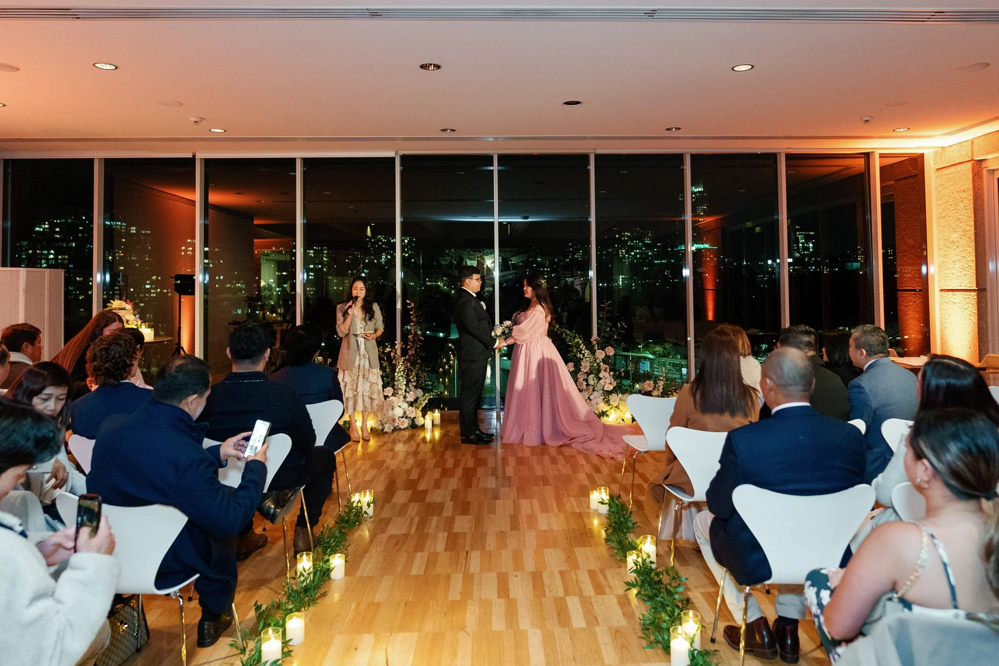 Evening Ceremony at Art Gallery Sydney Wedding