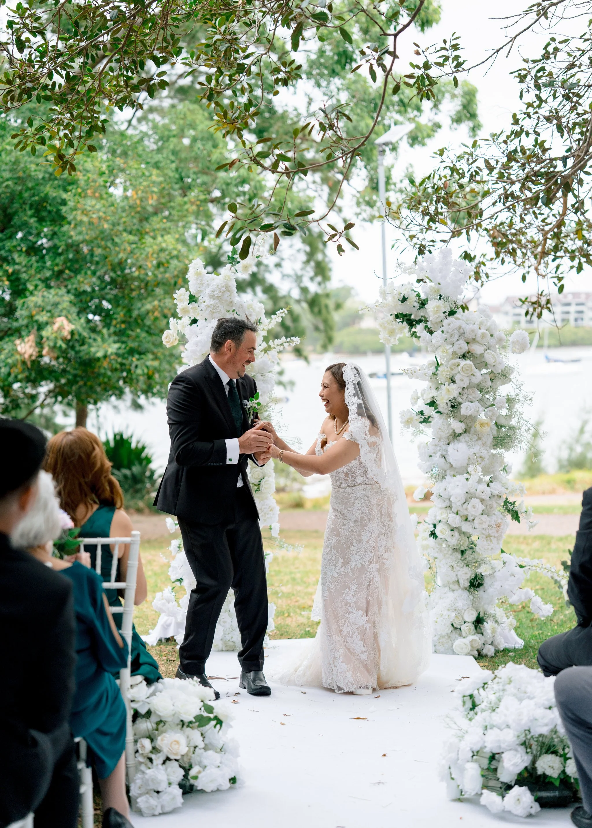 Ring exchange at Angelo’s Cabarita wedding