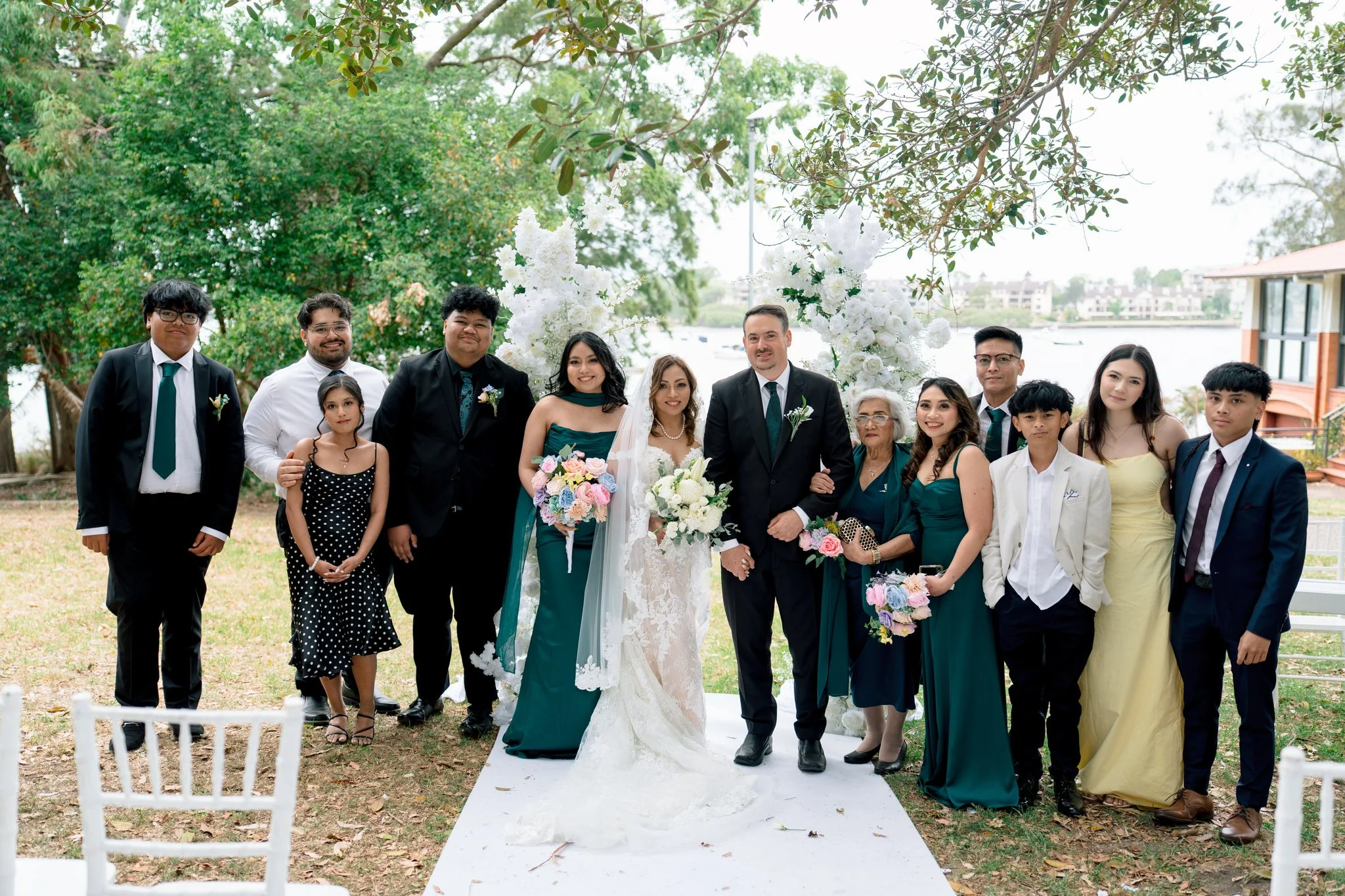 Angelo’s Cabarita wedding family photo