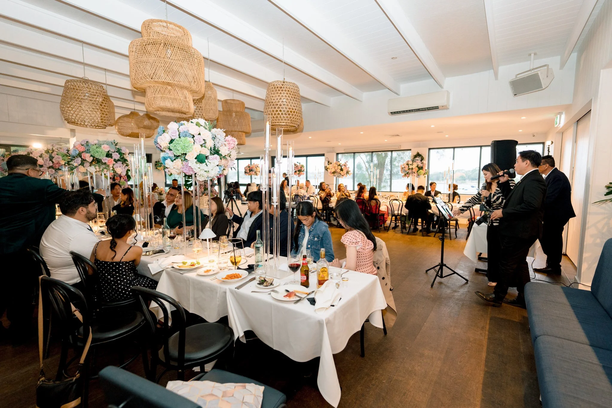 Angelo’s Cabarita wedding reception space