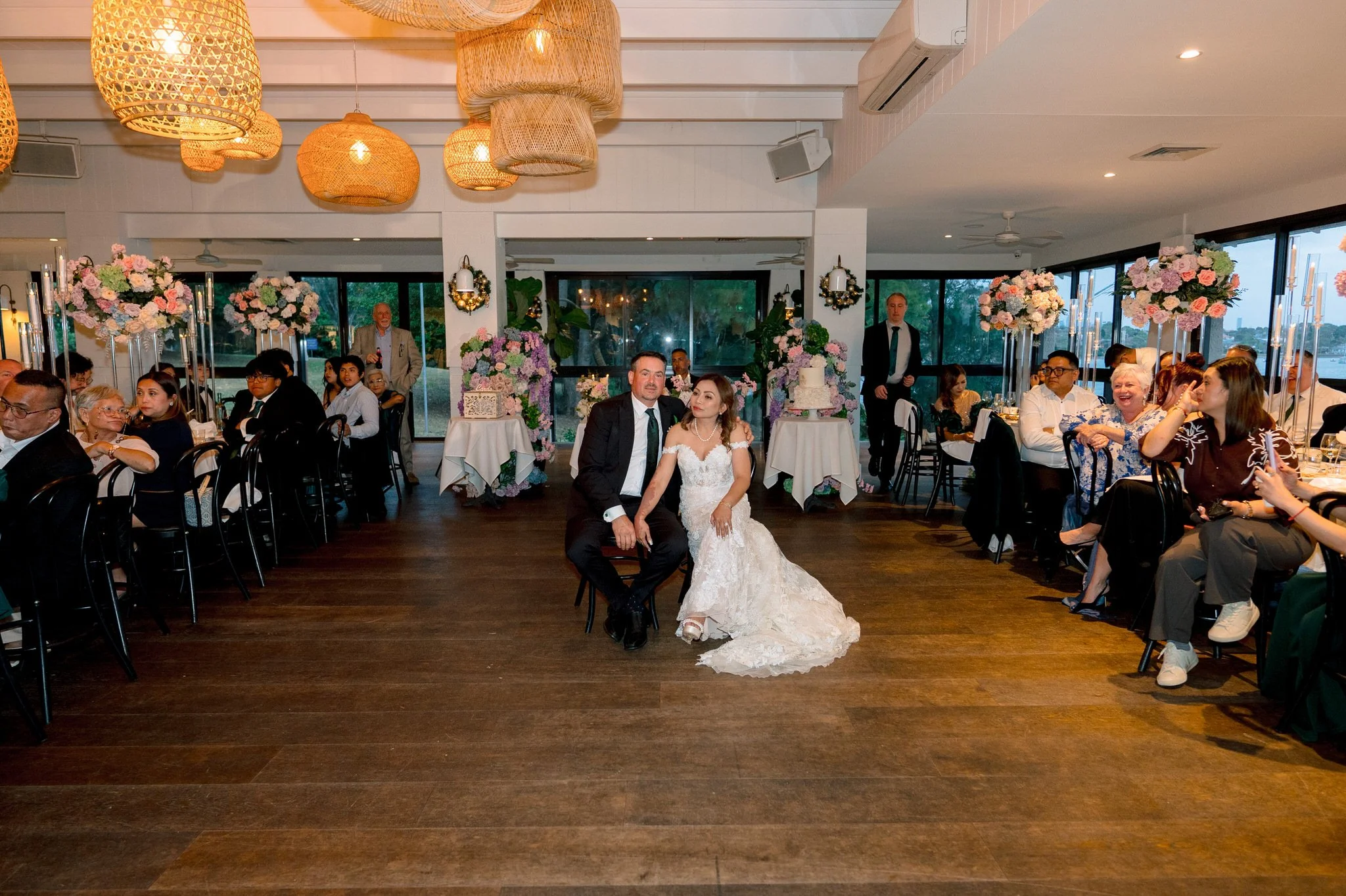 Wide reception view at Angelo’s Cabarita
