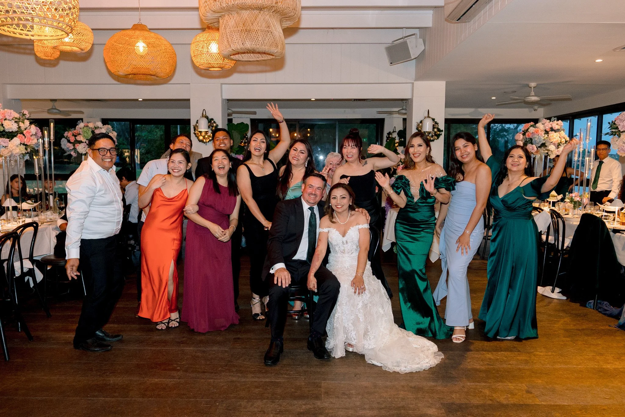 Wedding reception dancing Angelo’s Cabarita