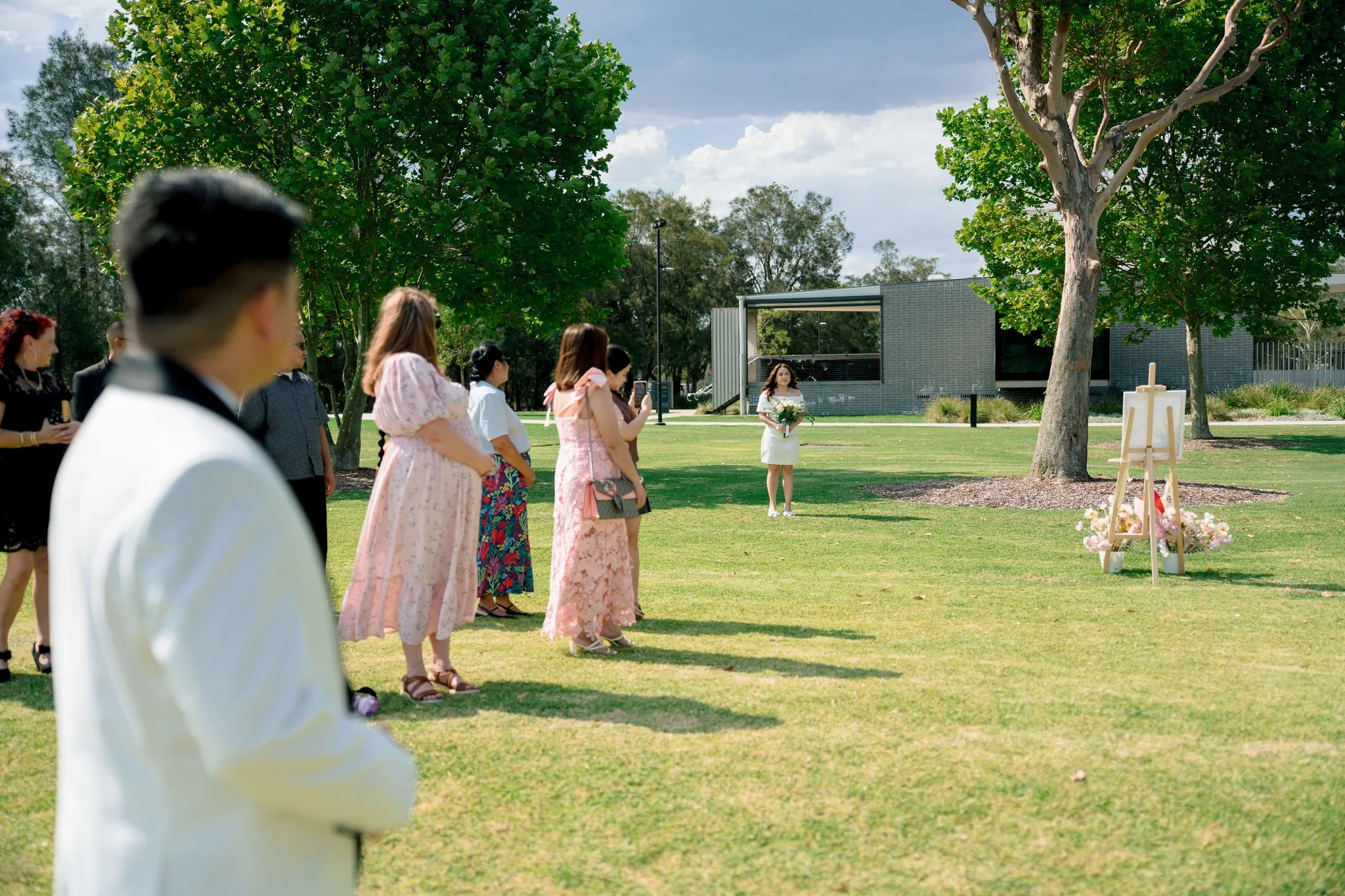 Speers Point Park Wedding Bride Entrance