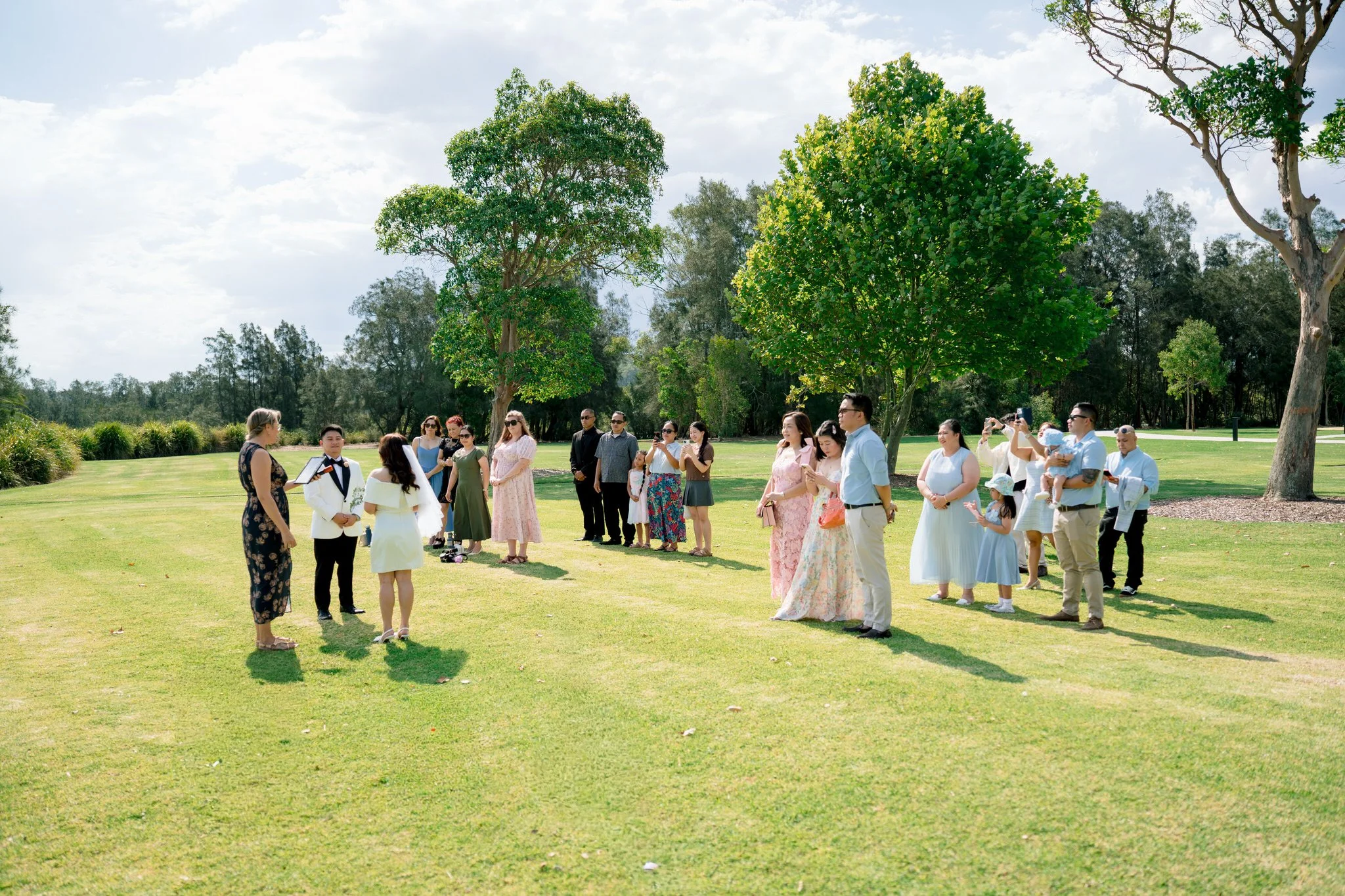 Speers Point Park Wedding Ceremony Wide View